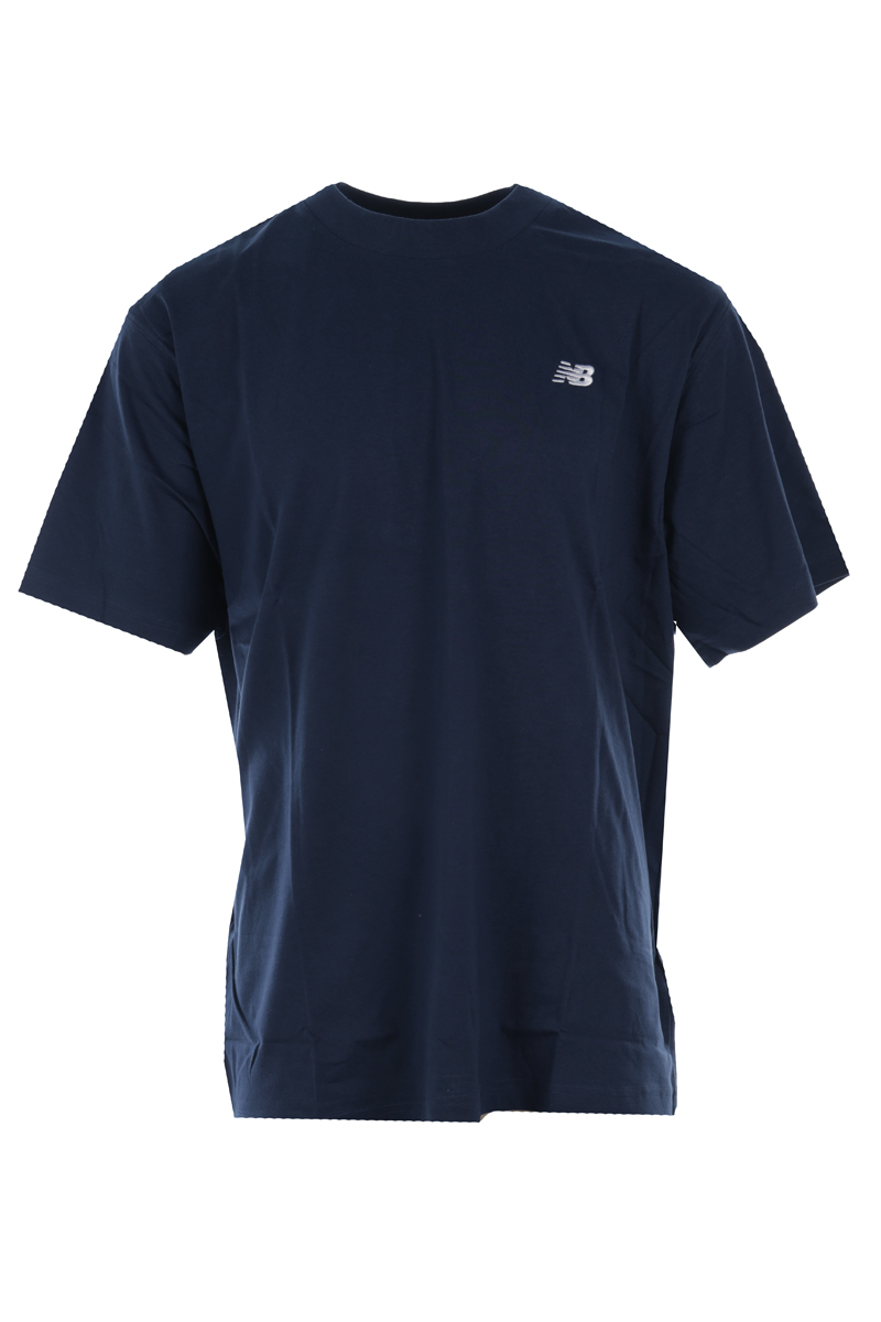 New Balance Cotton T-Shirt Blauw-1 1