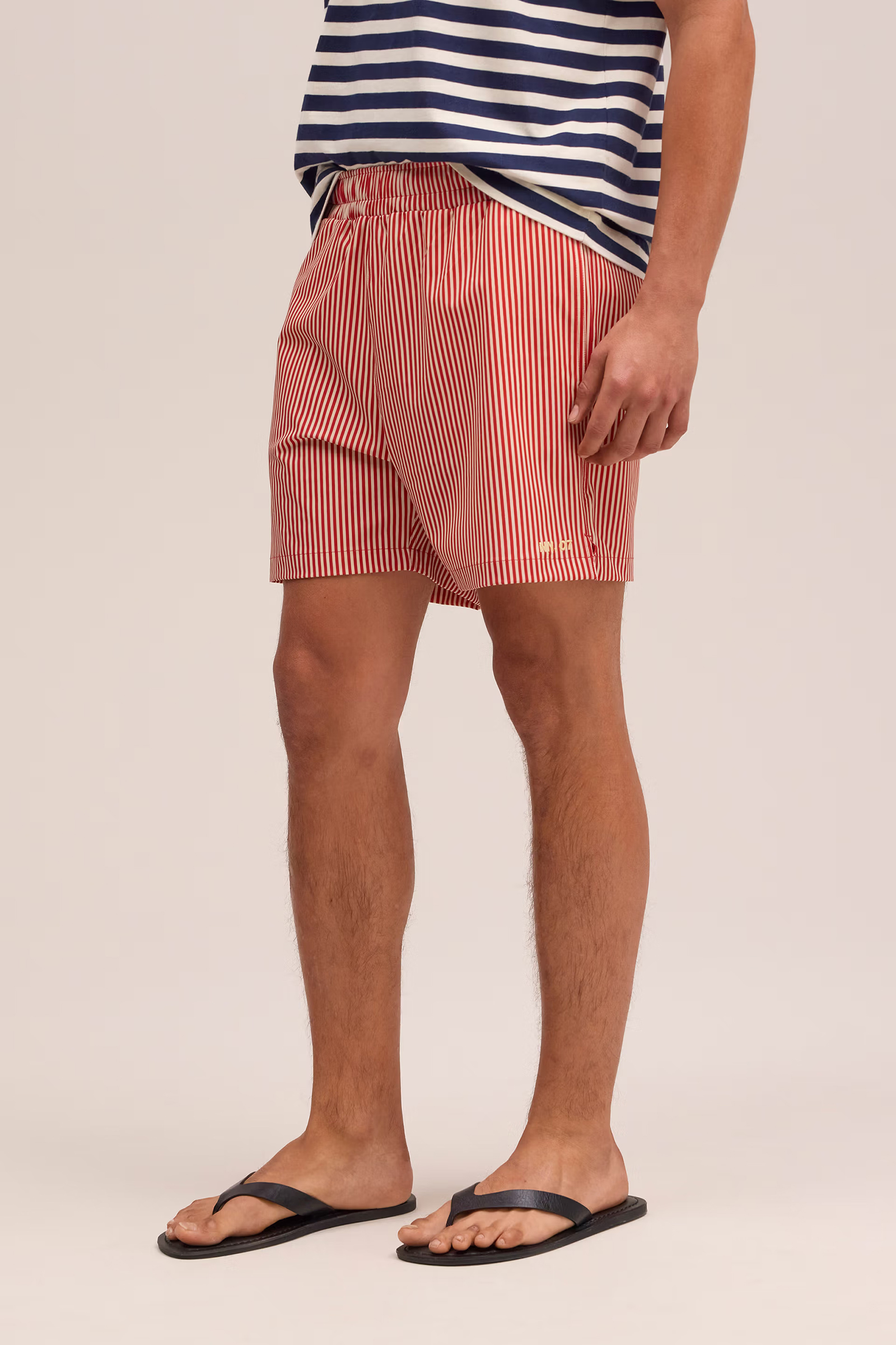 Heren short rood