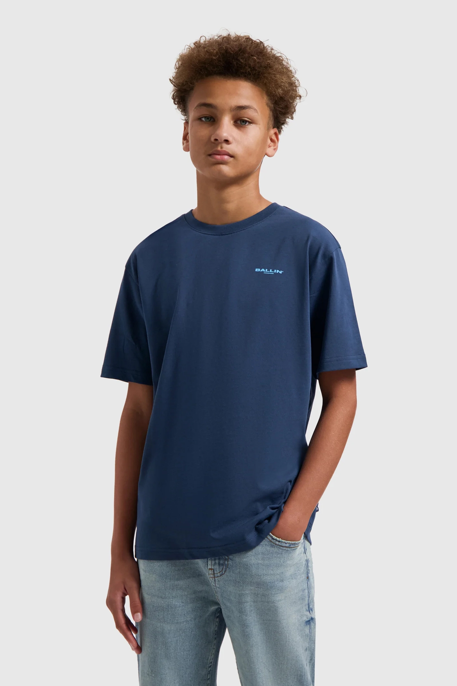 Jongens t-shirt korte mouw blauw