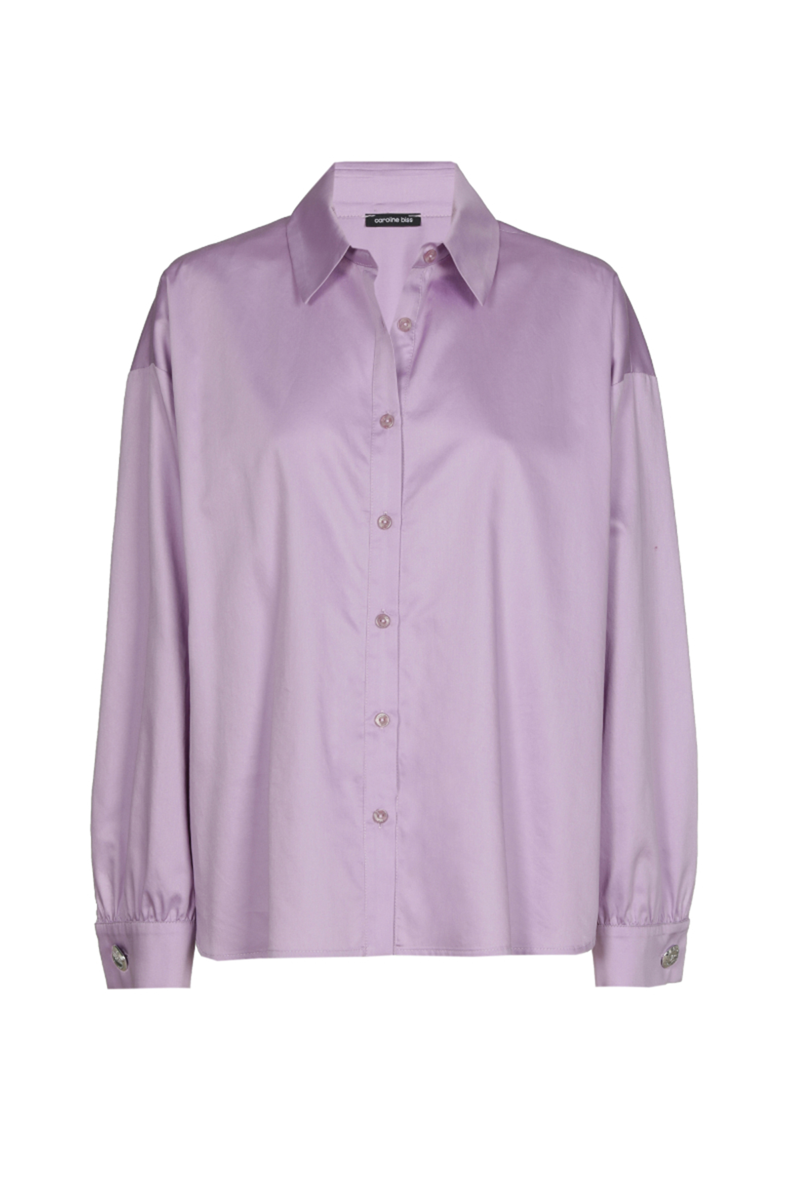 Dames blouse lange mouw paars
