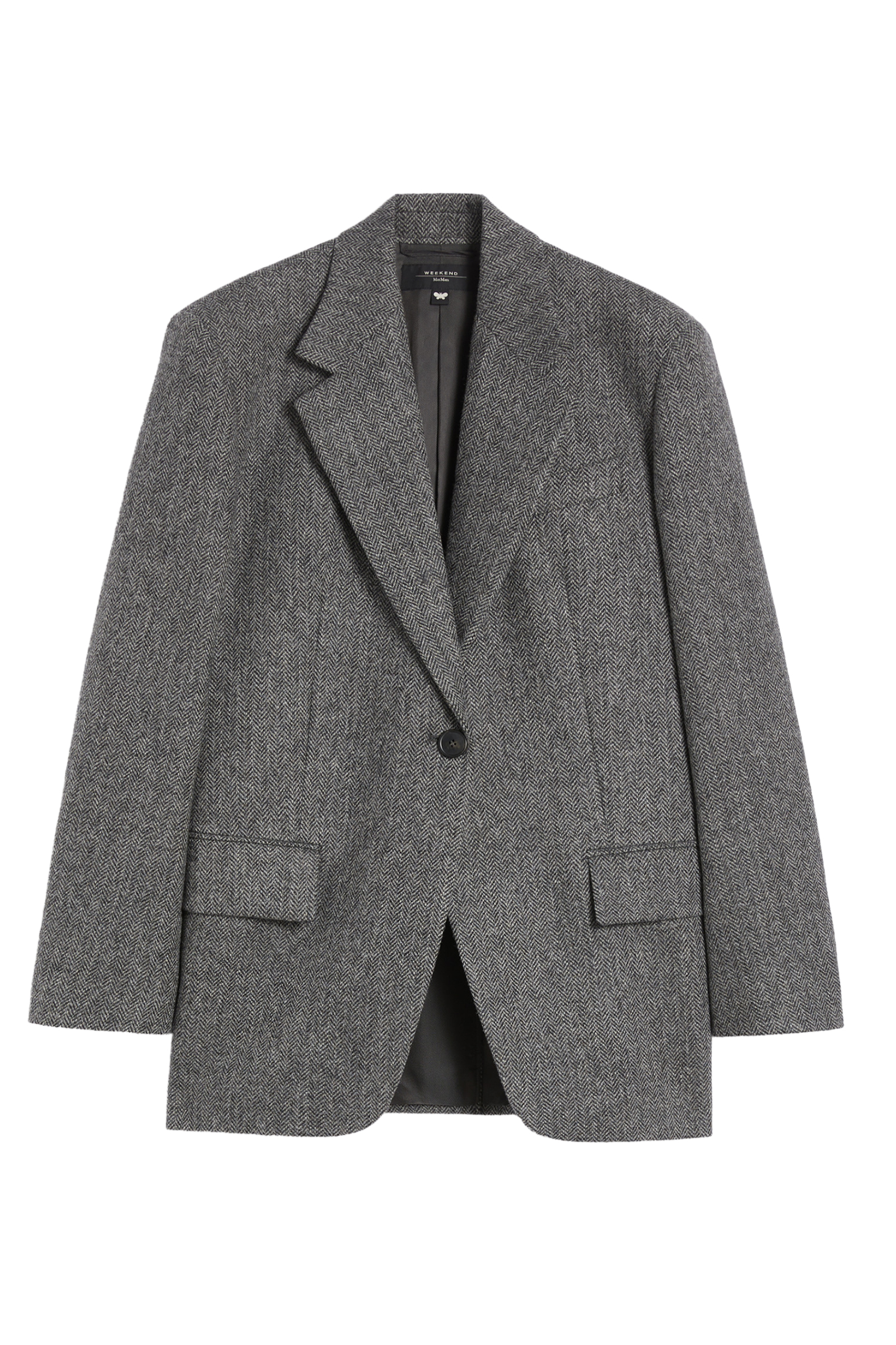 Dames blazer grijs