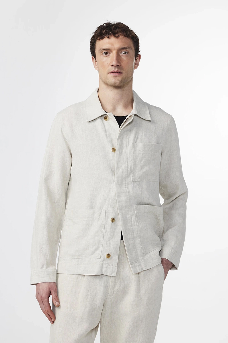 Heren overshirt bruin