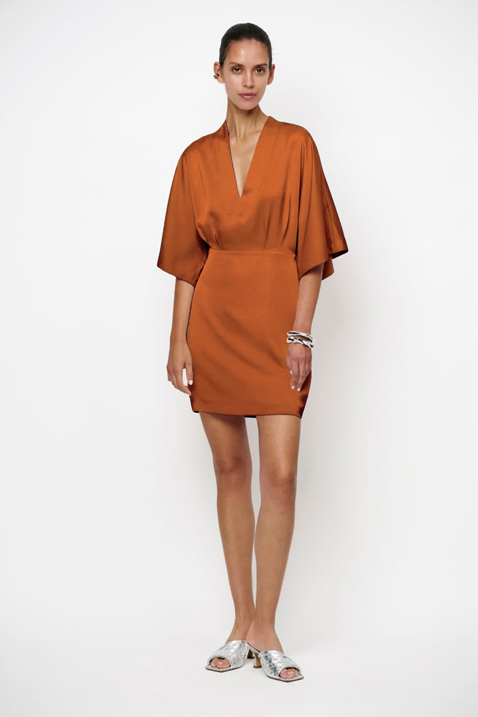 Dames jurk oranje