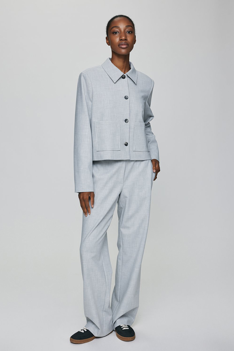 Dames broek grijs