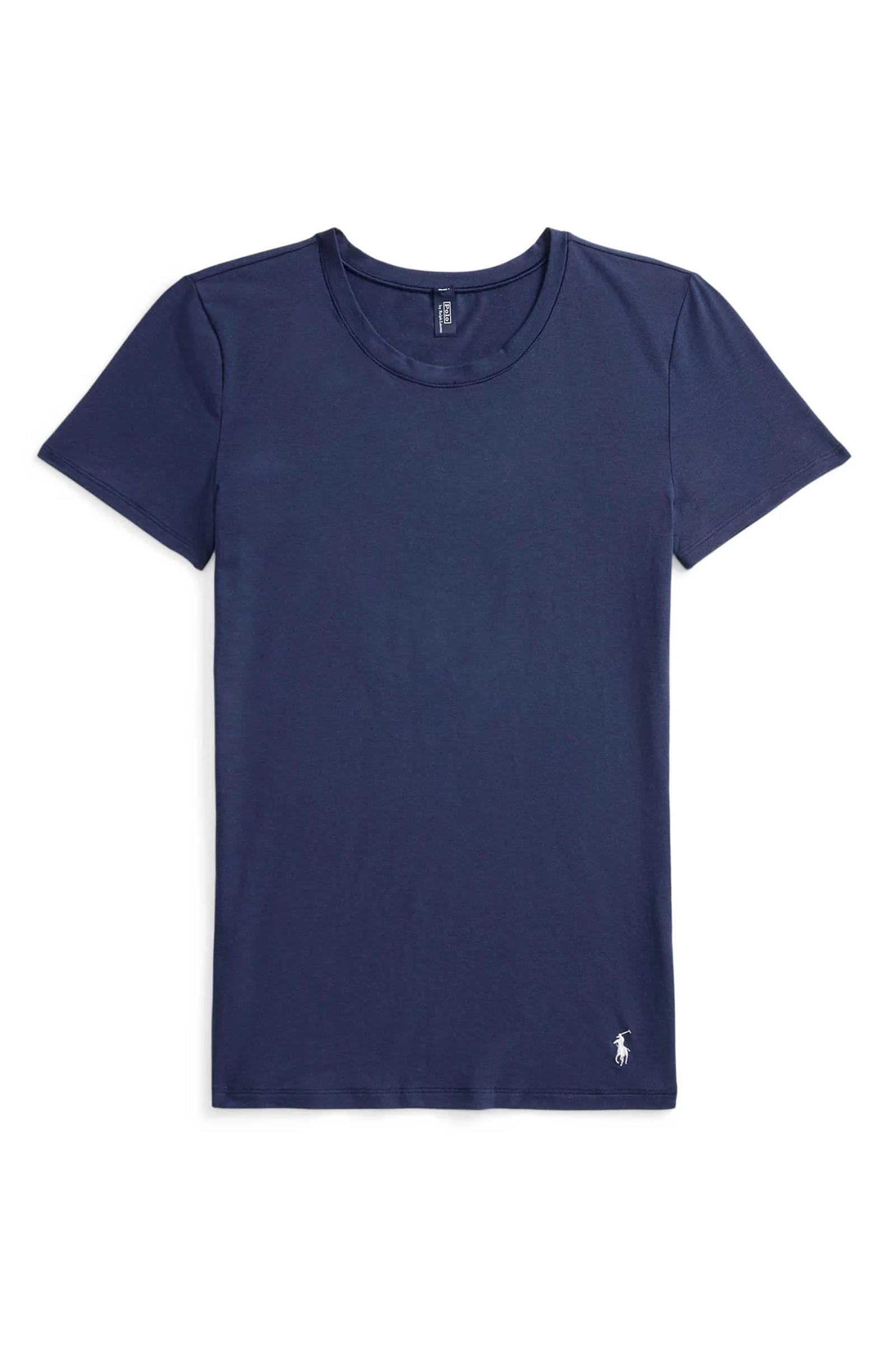 Dames t-shirt korte mouw blauw