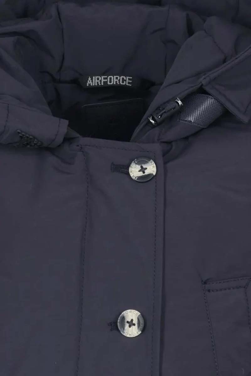 Vooruitzien Penetratie Afkorting Airforce 4 pocket parka Blauw-1 Voorwinden