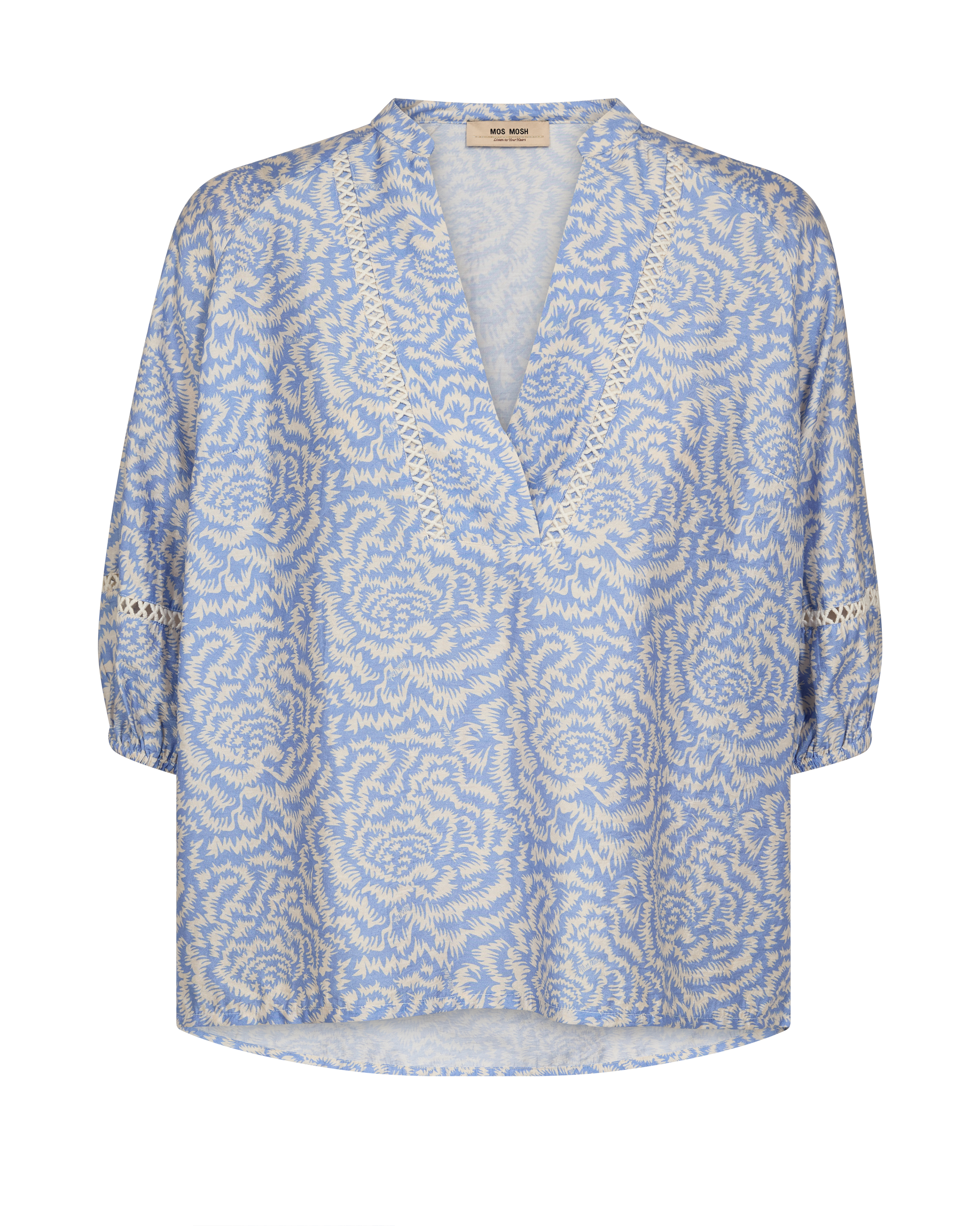 Dames blouse lange mouw ecru