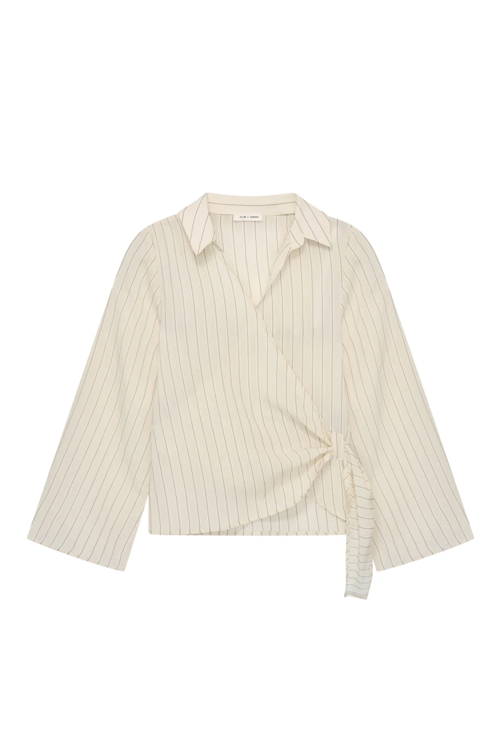 Dames blouse lange mouw ecru