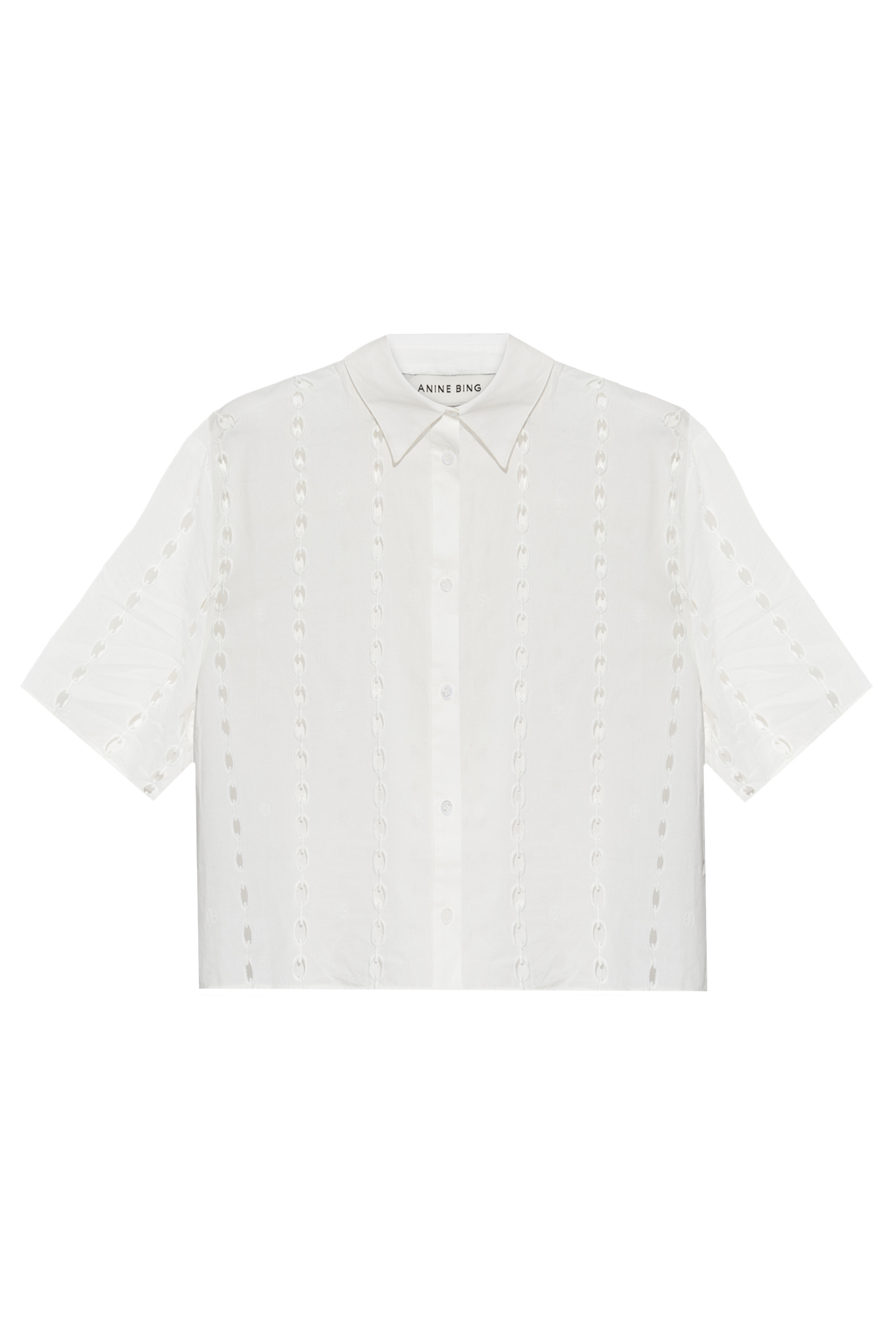 Dames blouse korte mouw wit