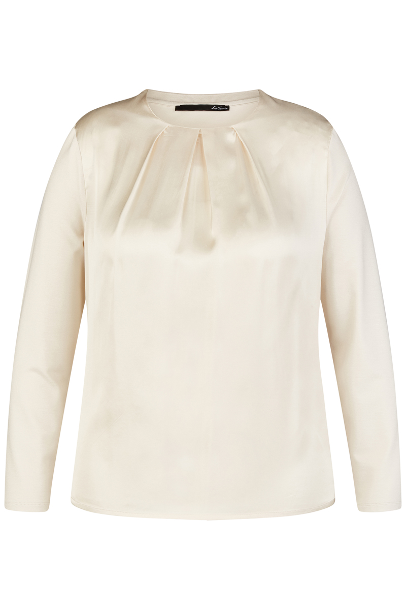 Dames blouse lange mouw ecru
