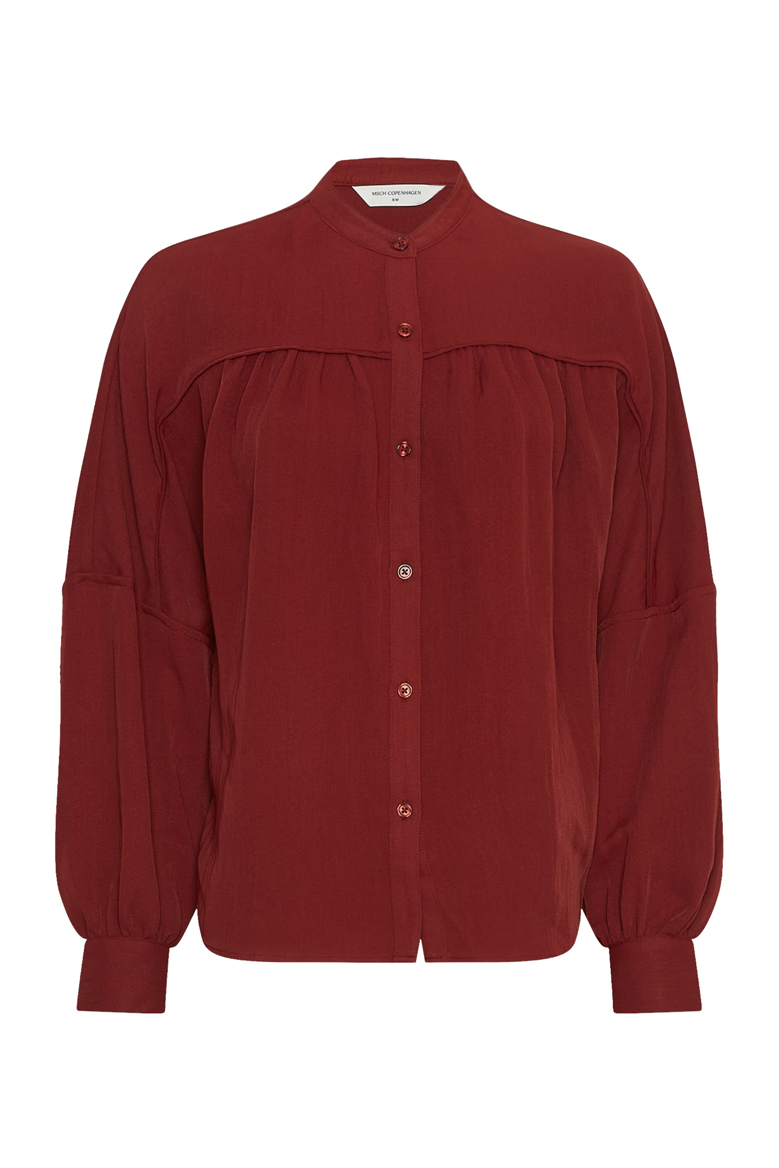 Dames blouse lange mouw rood