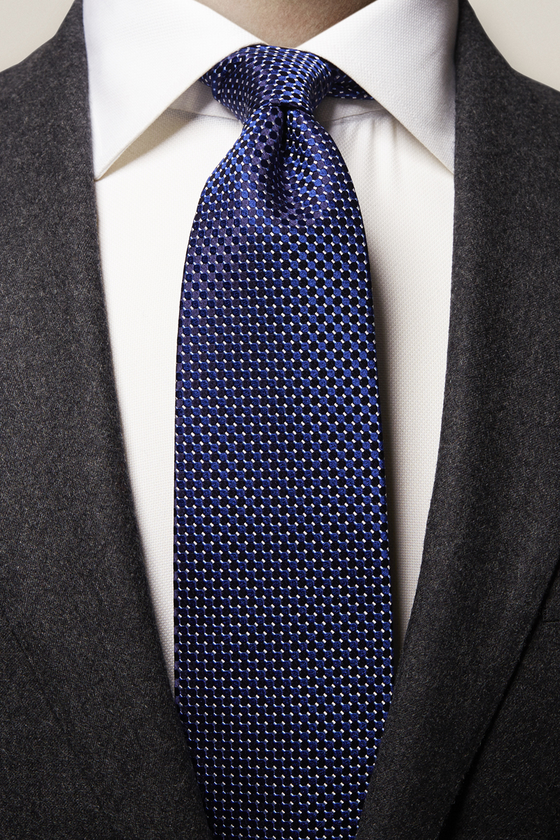 Heren stropdas blauw