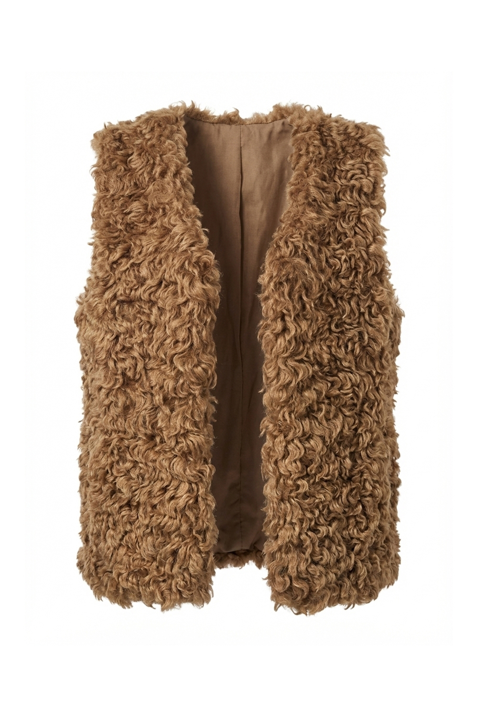 Dames gilet bruin