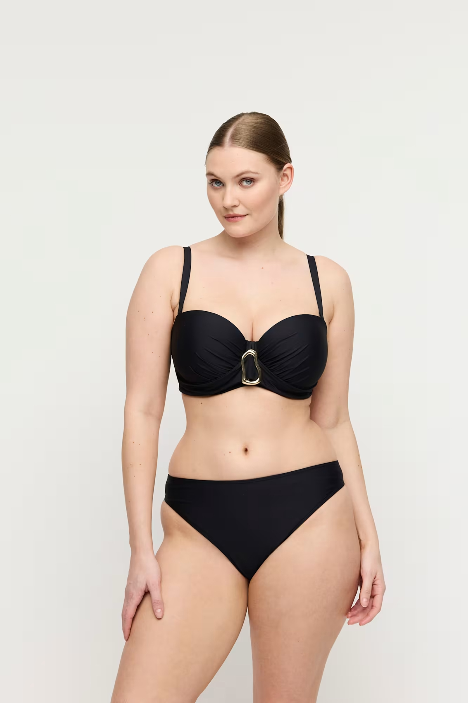 Bad/beach dames bikini top zwart