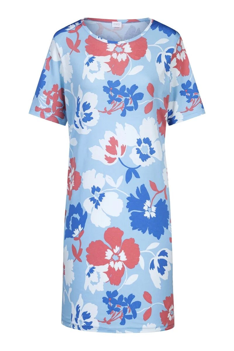Nachtmode dames nachthemd   blauw