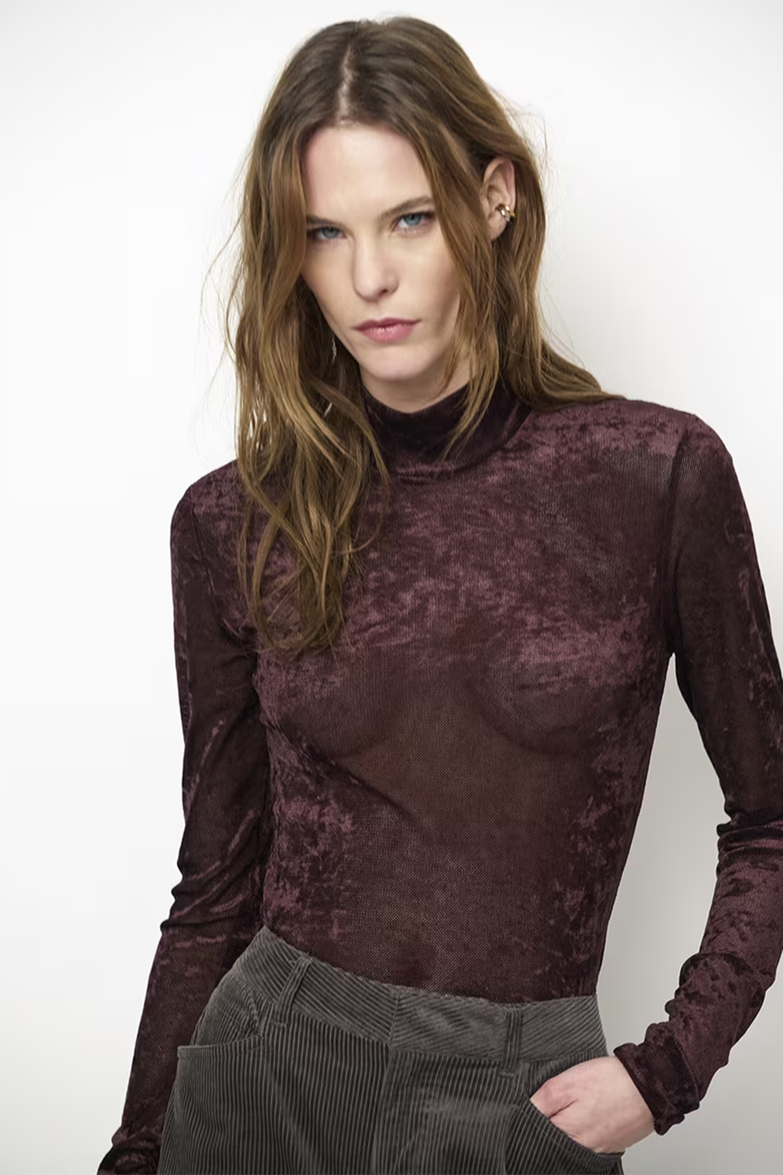Dames top rood