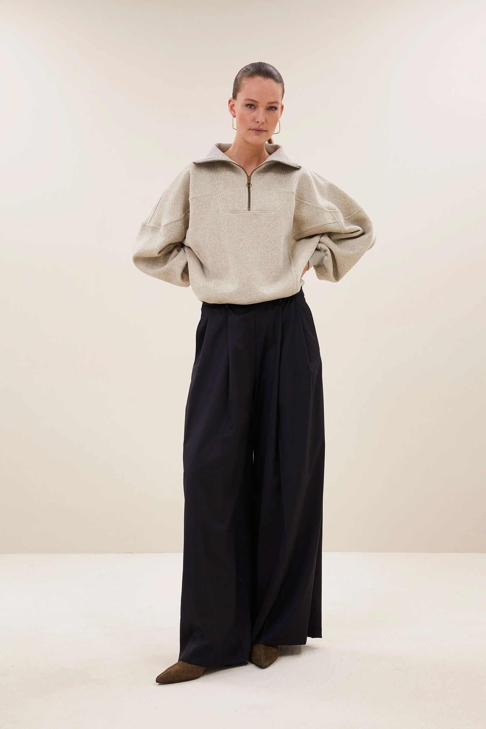 Dames sweater goud