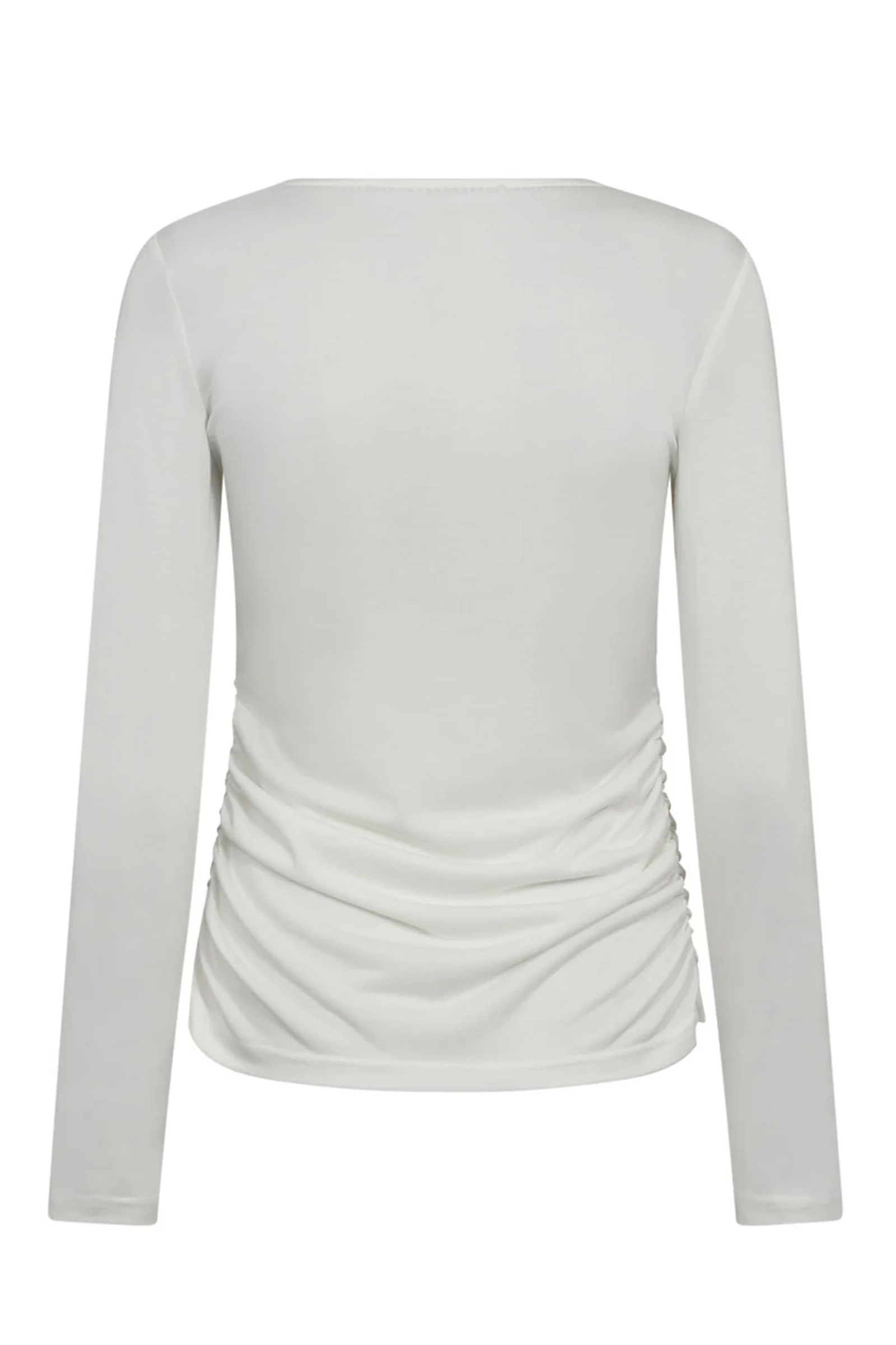 Dames blouse lange mouw ecru