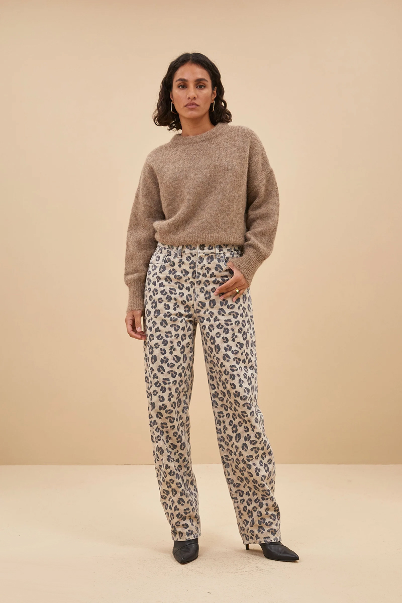 Dames broek bruin