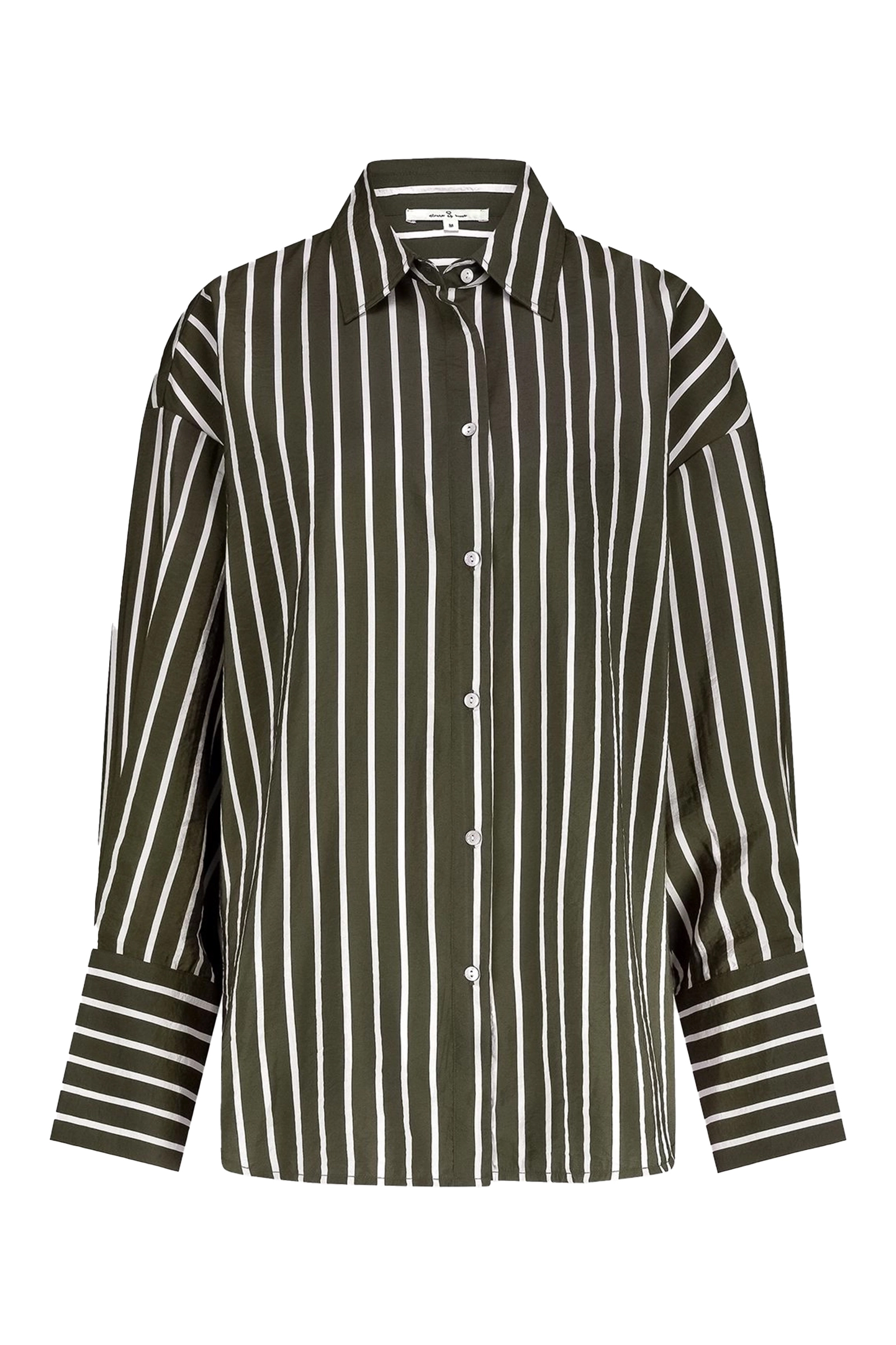 Dames blouse lange mouw bruin