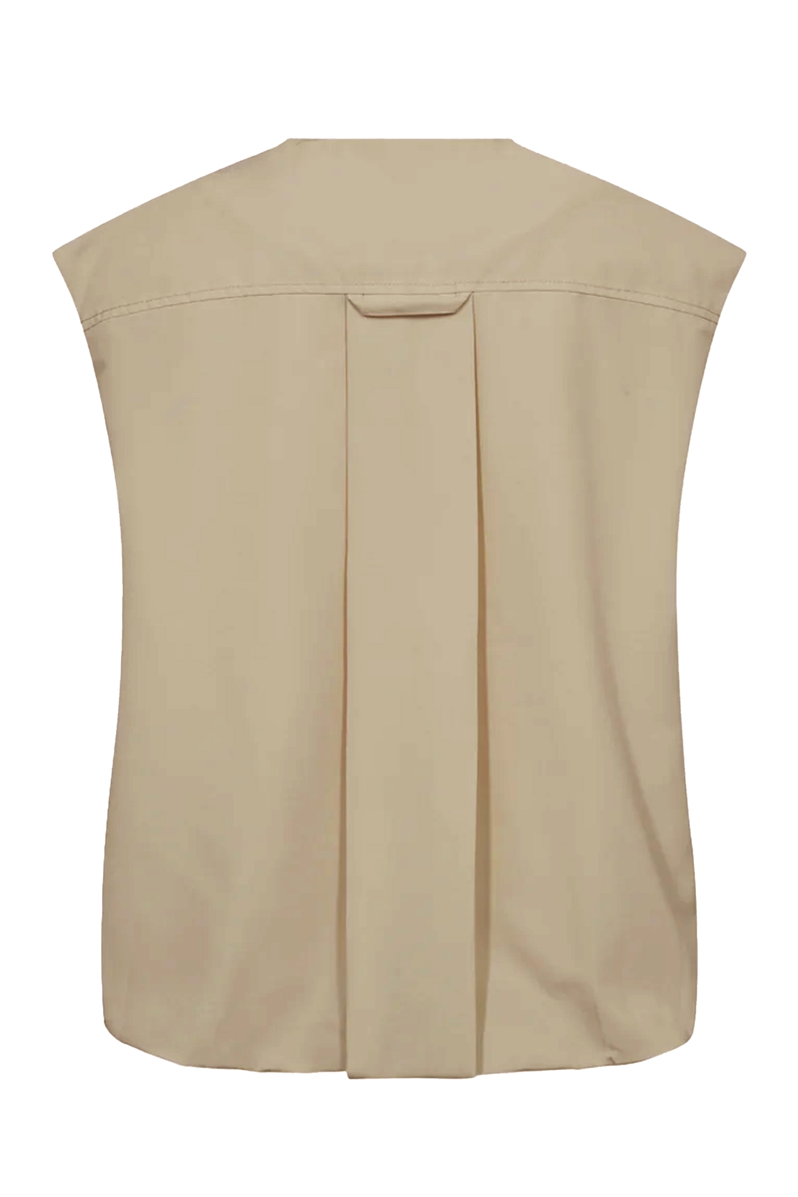 Dames gilet bruin