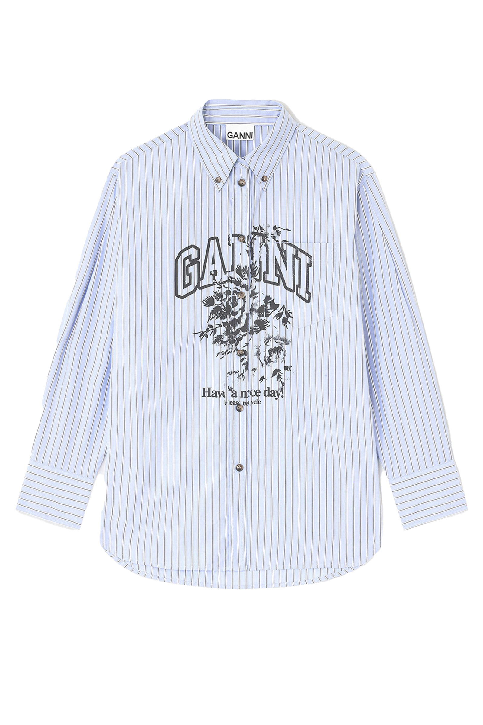 Dames blouse lange mouw blauw