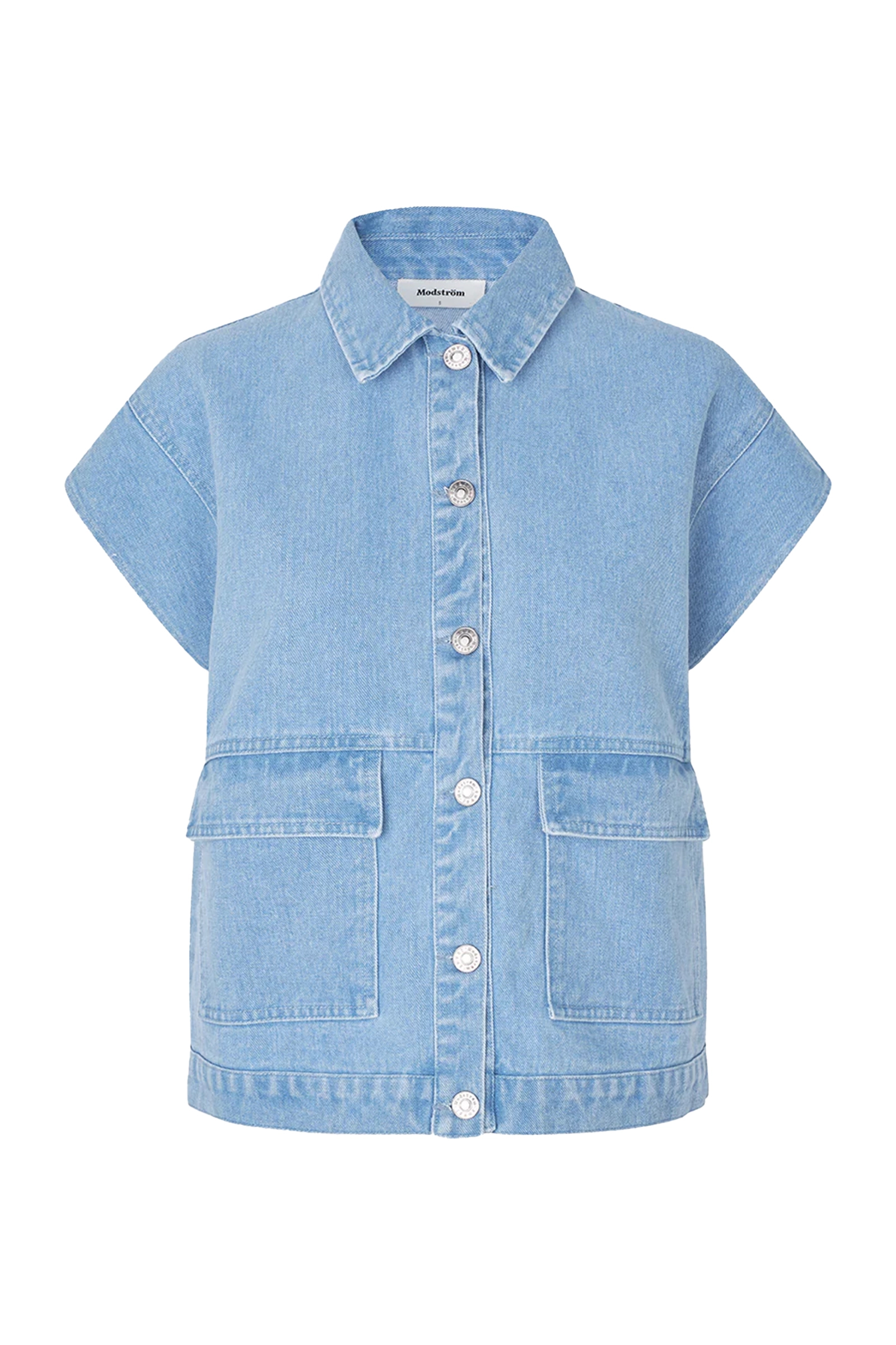 Dames gilet blauw