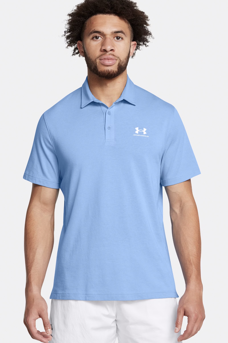 Casual heren polo km blauw
