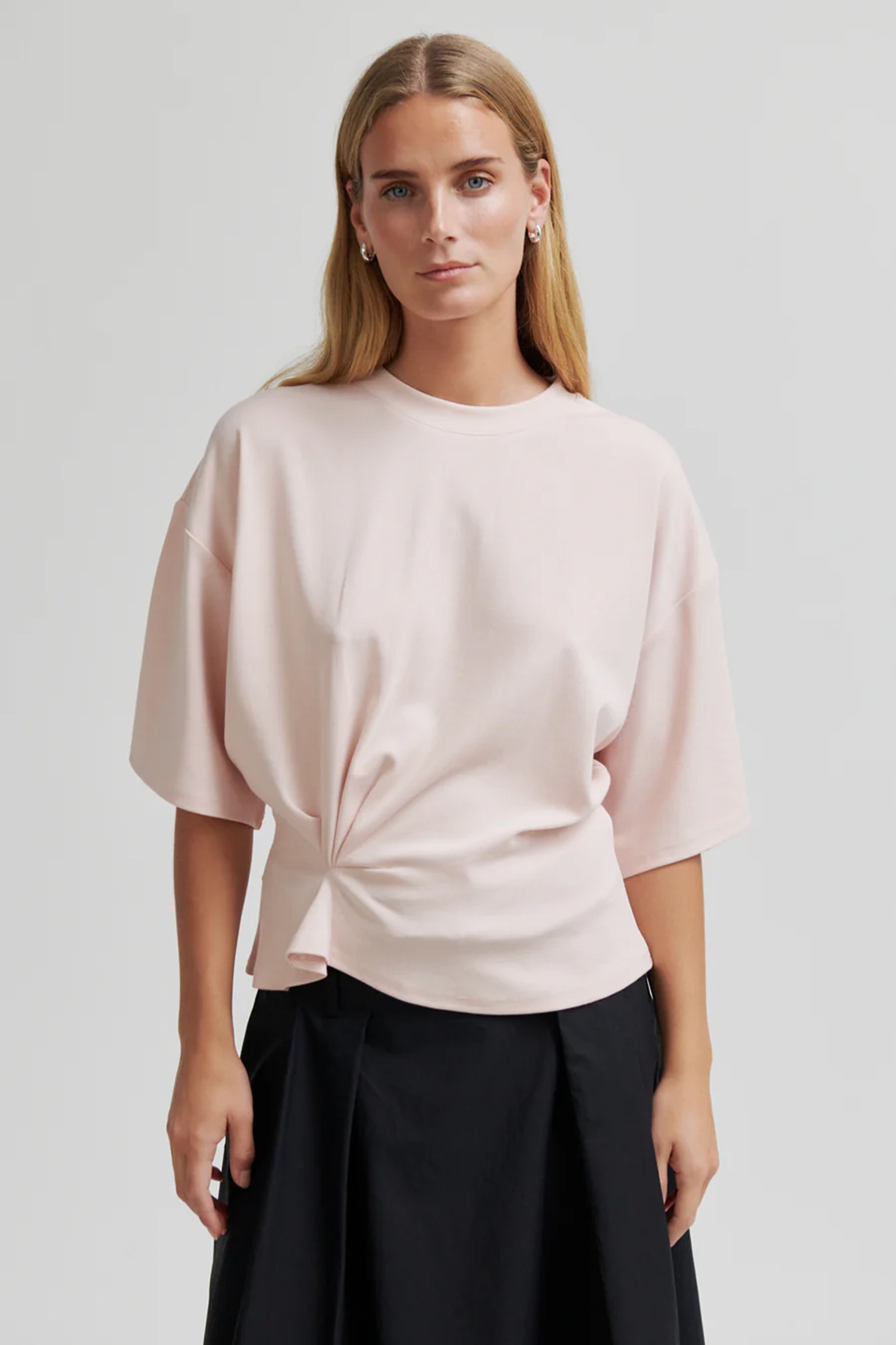Dames t-shirt korte mouw rose