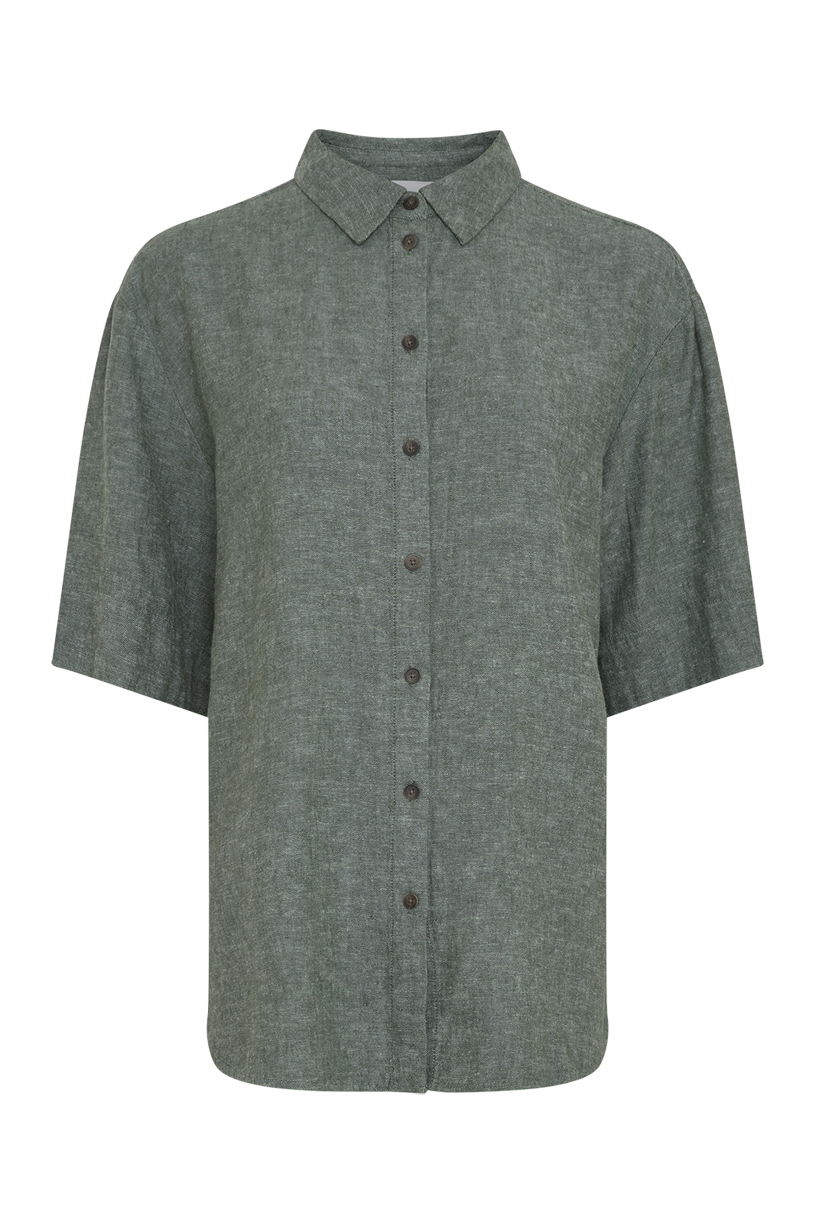 Dames blouse korte mouw groen