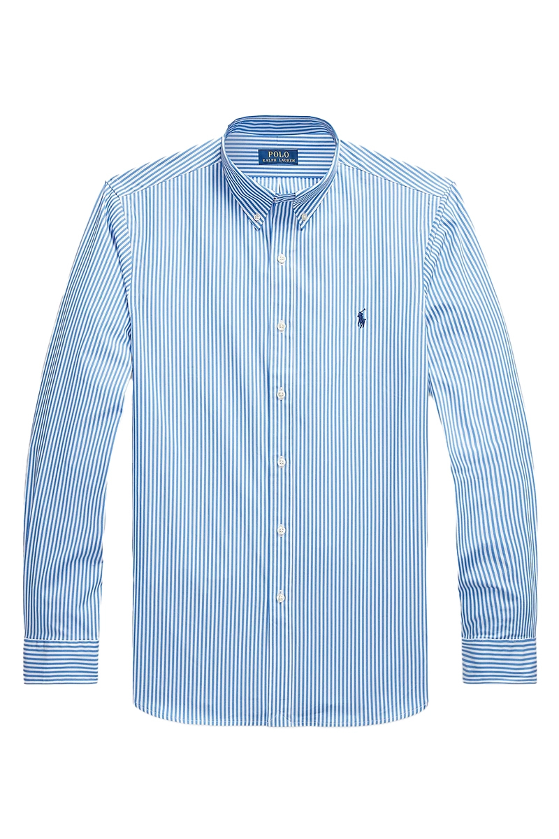 Heren overhemd lm casual blauw