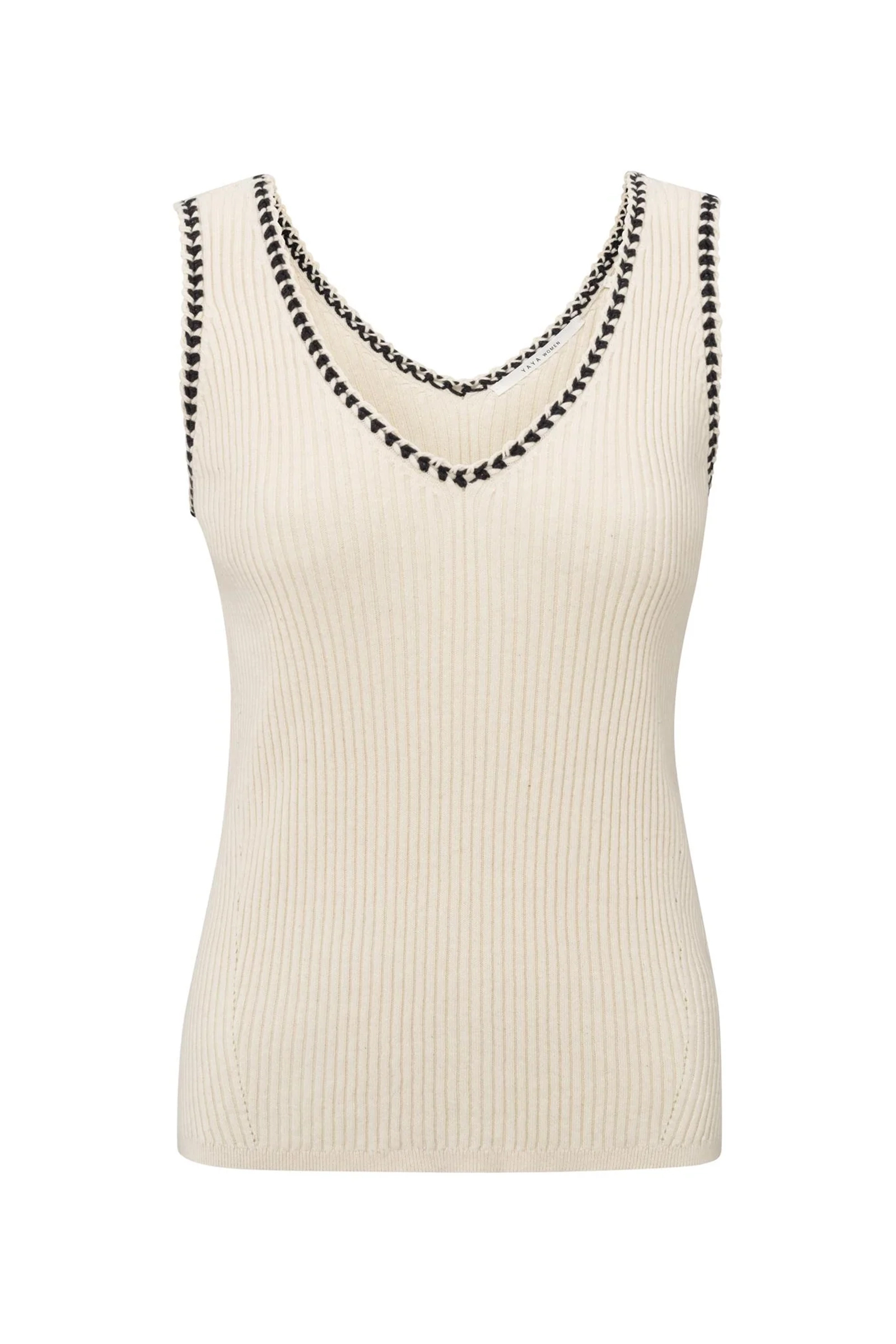 Yaya Rib tanktop with fun detail at SUMMER SAND 1