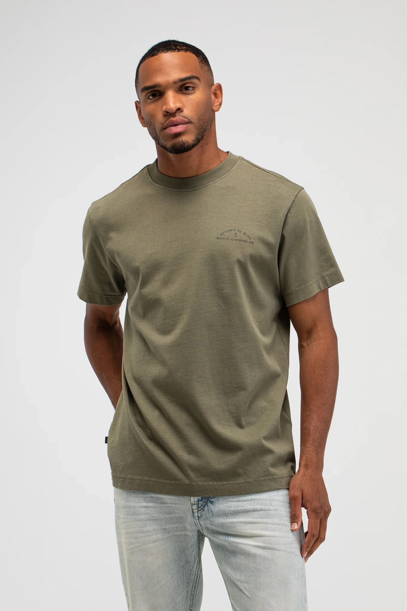 Heren t-shirt kortemouw groen