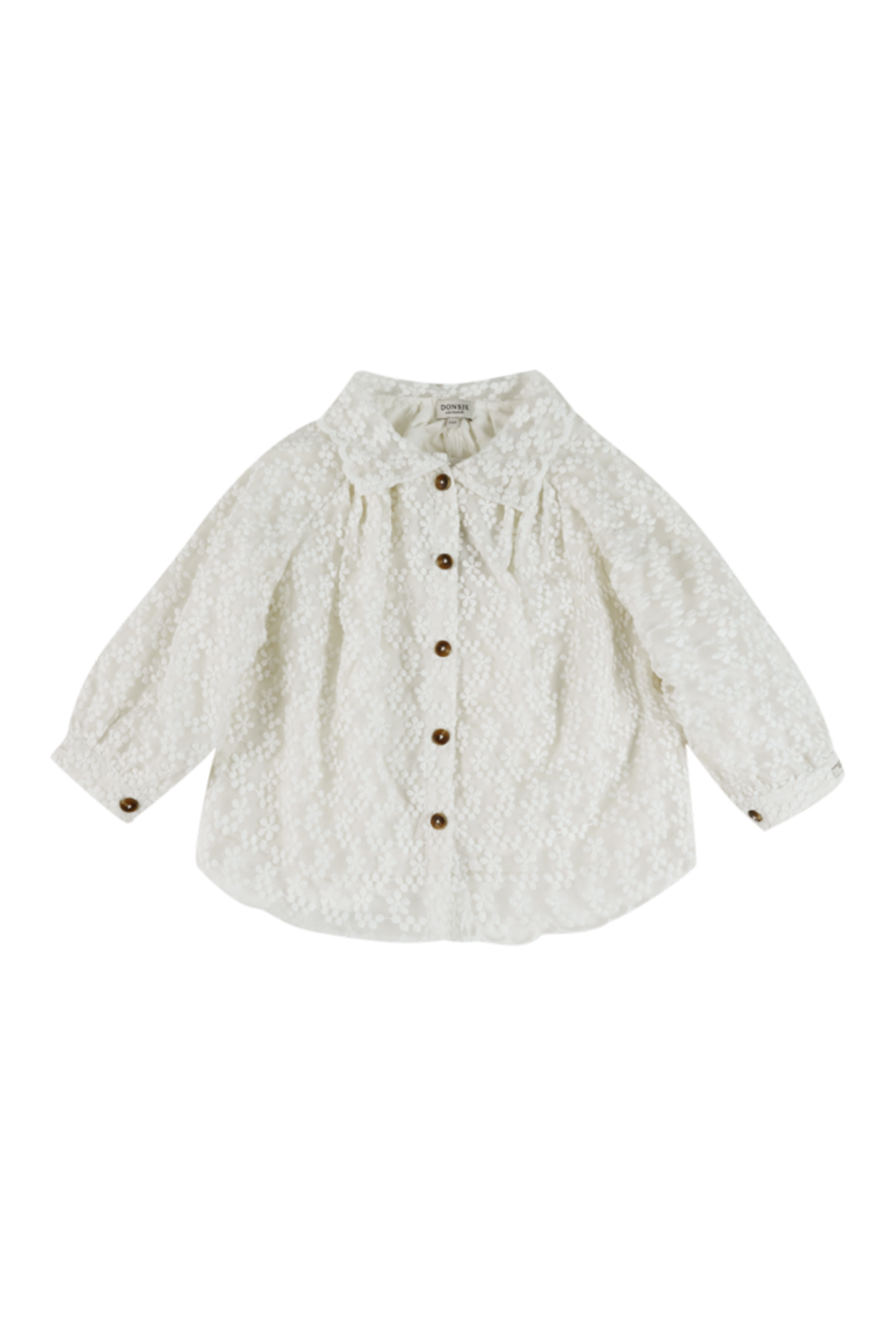 Baby blouse/overhemd ecru