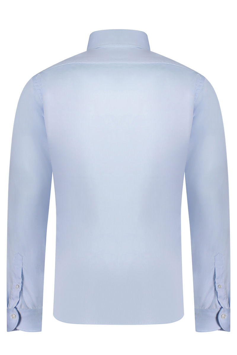 Heren overhemd lm dressual blauw