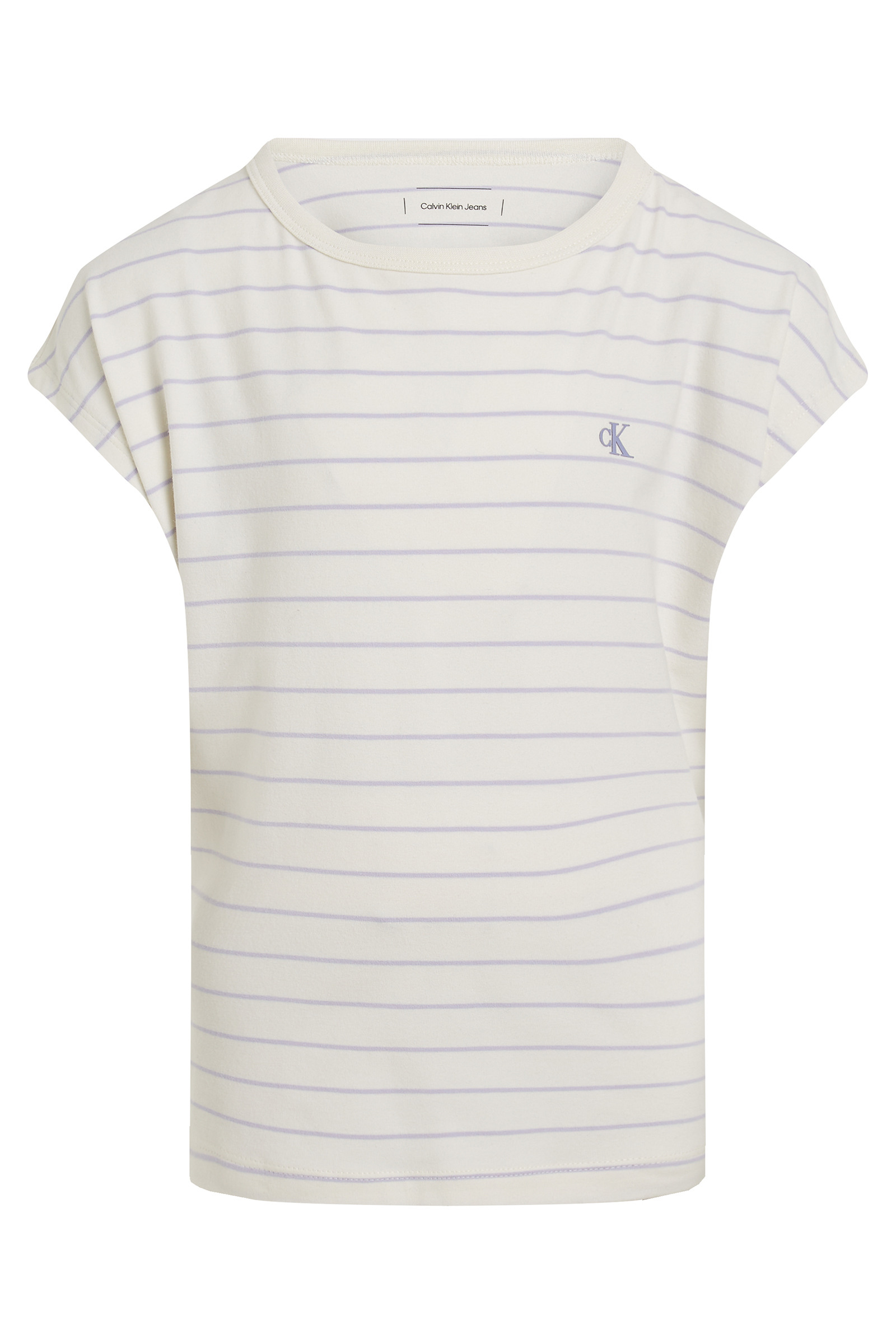 Calvin Klein Ck stripe tshirt bruin/beige-1 1