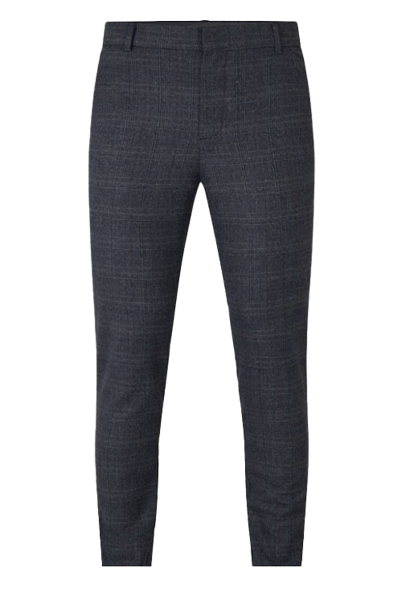 Plain Units JOSH 083 DARK BLUE CHECK Blauw-2 1