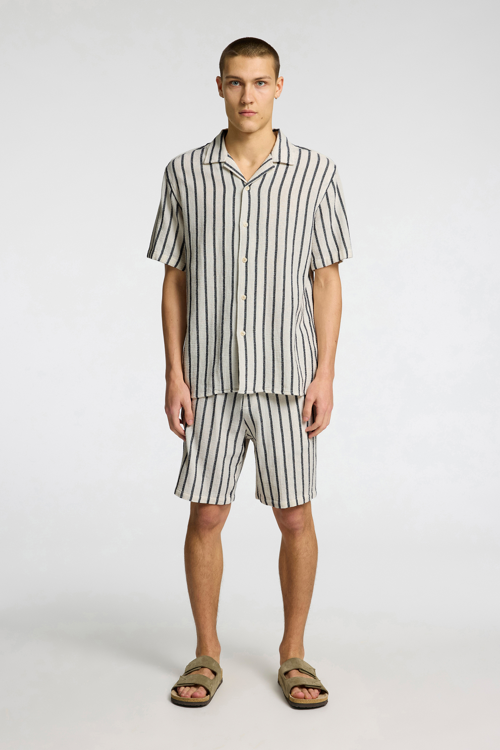 Heren overhemd km casual geel