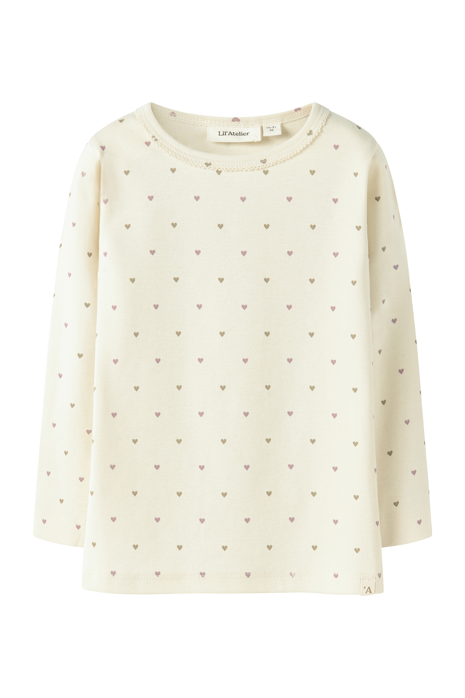 Meisjes blouse lange mouw grijs