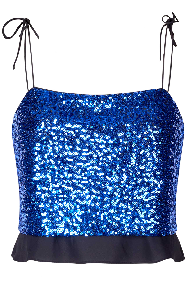 Dames top blauw