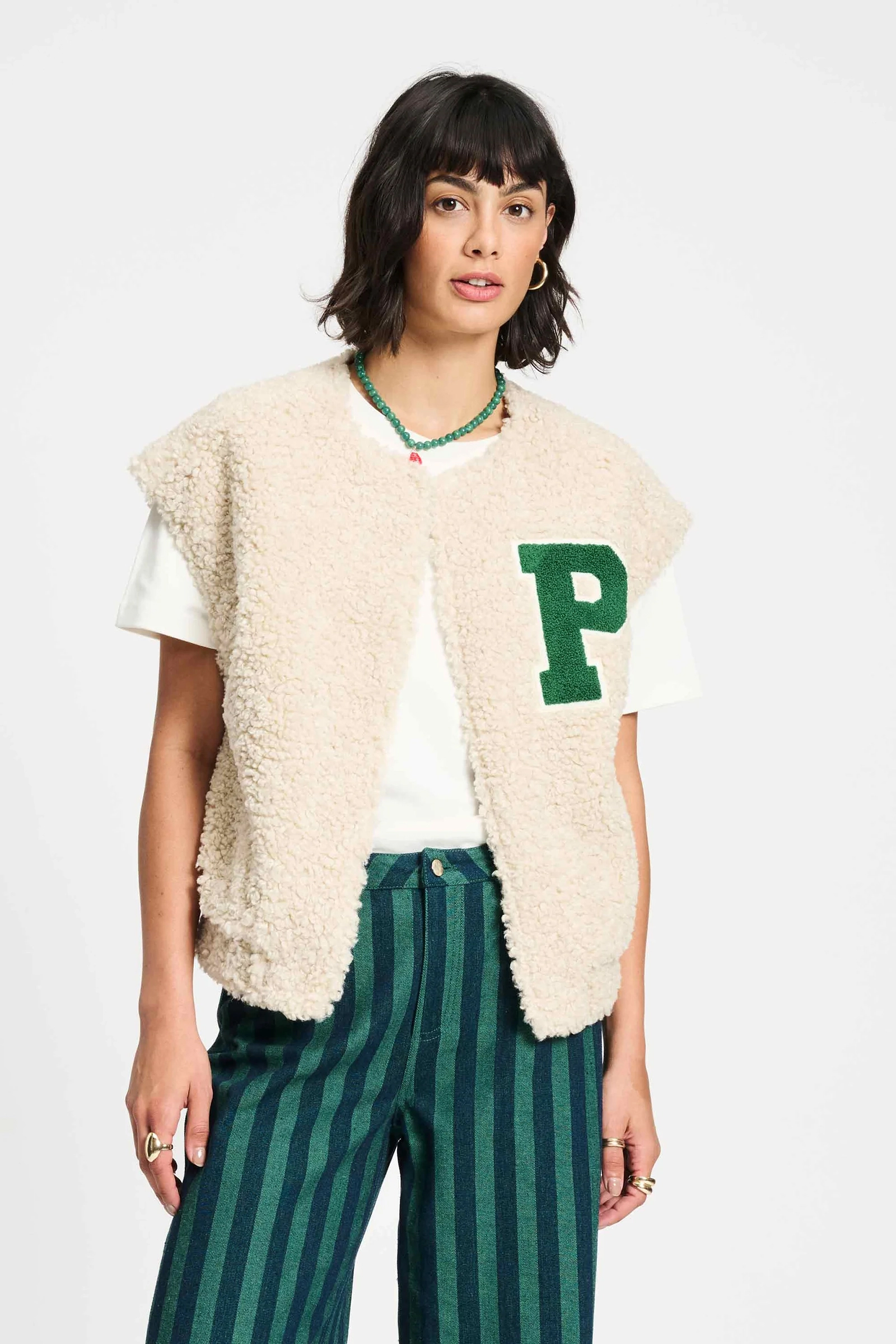 Dames gilet wit
