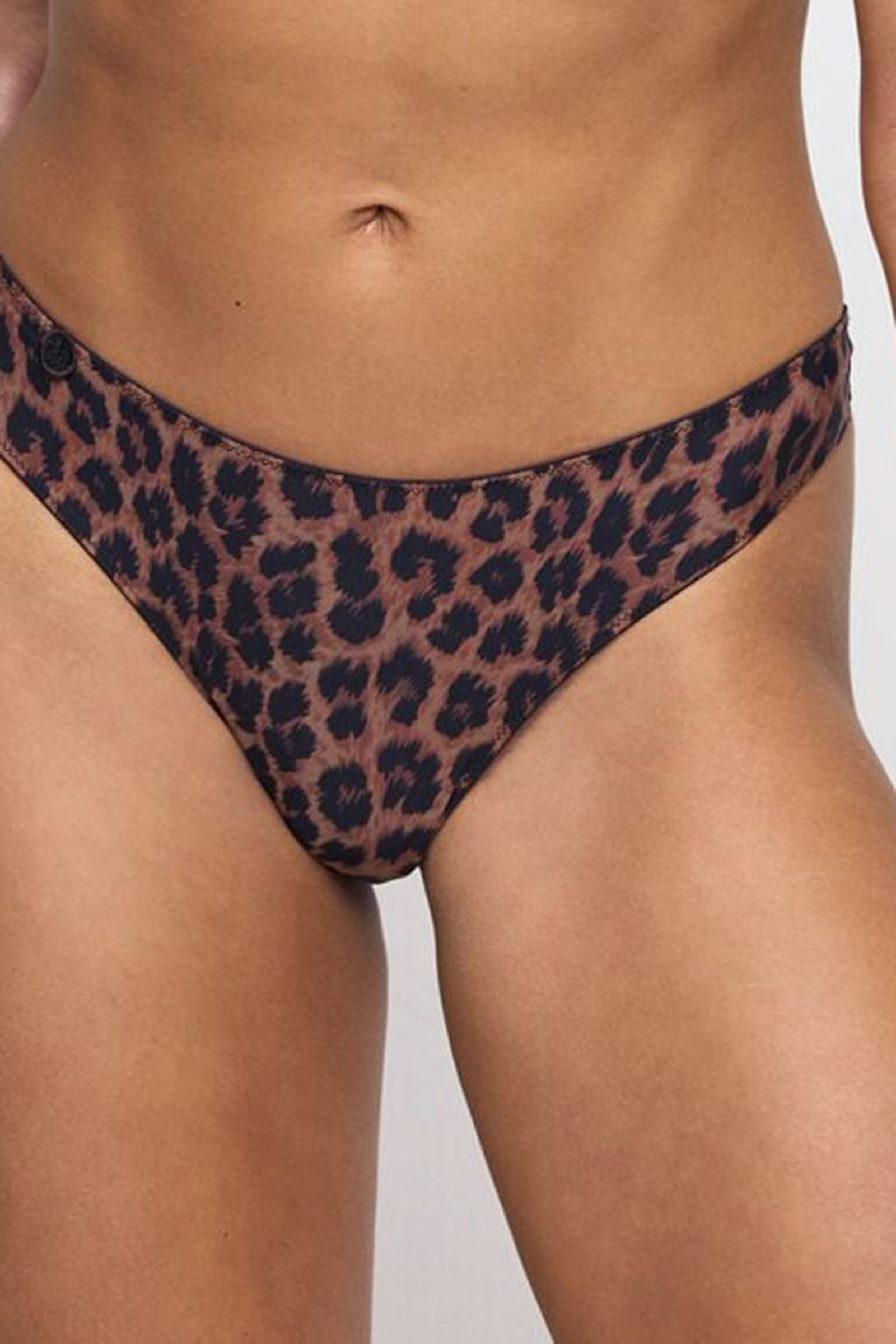 Lingerie dames string bruin