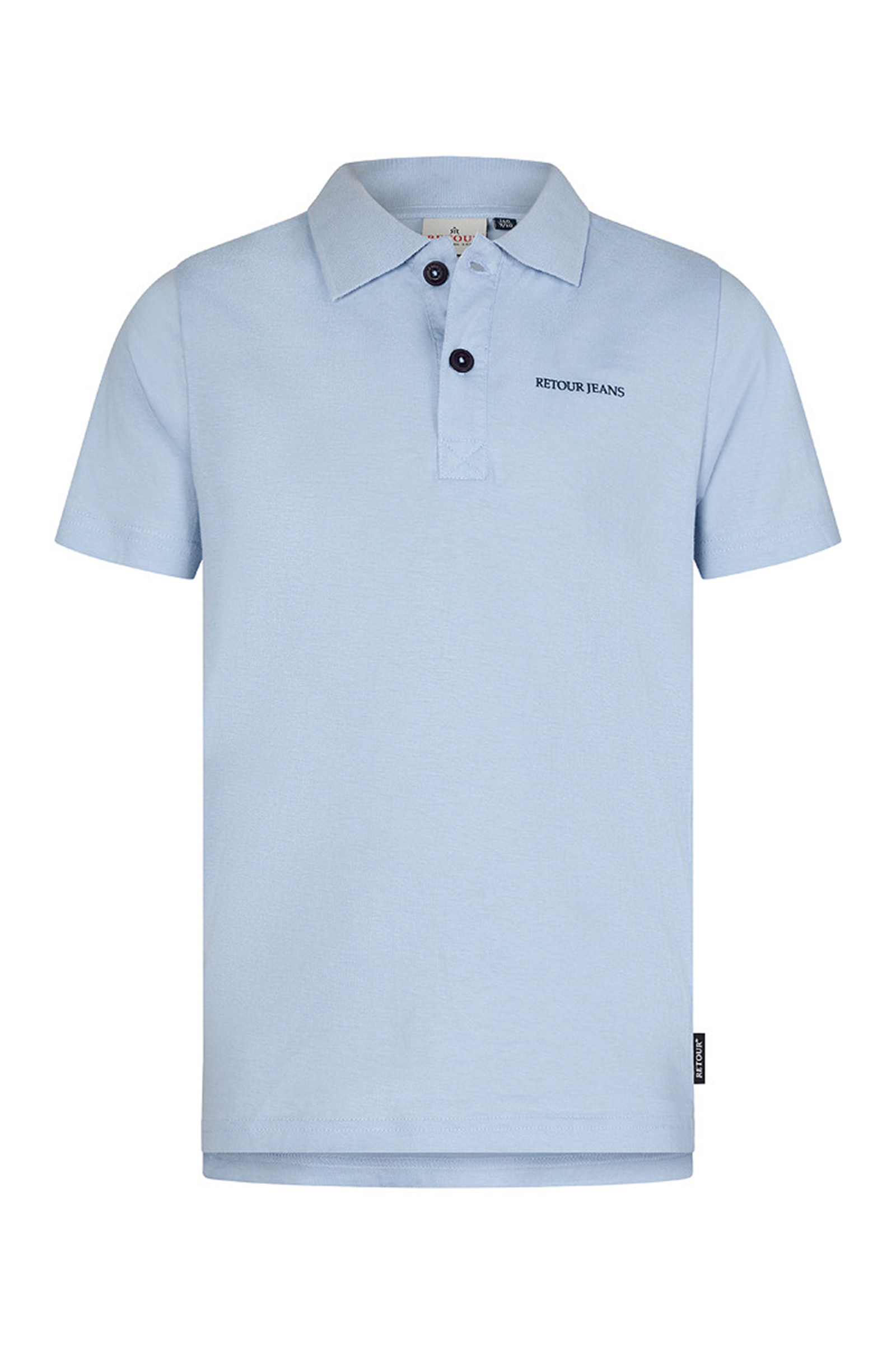 Jongens polo korte mouw blauw