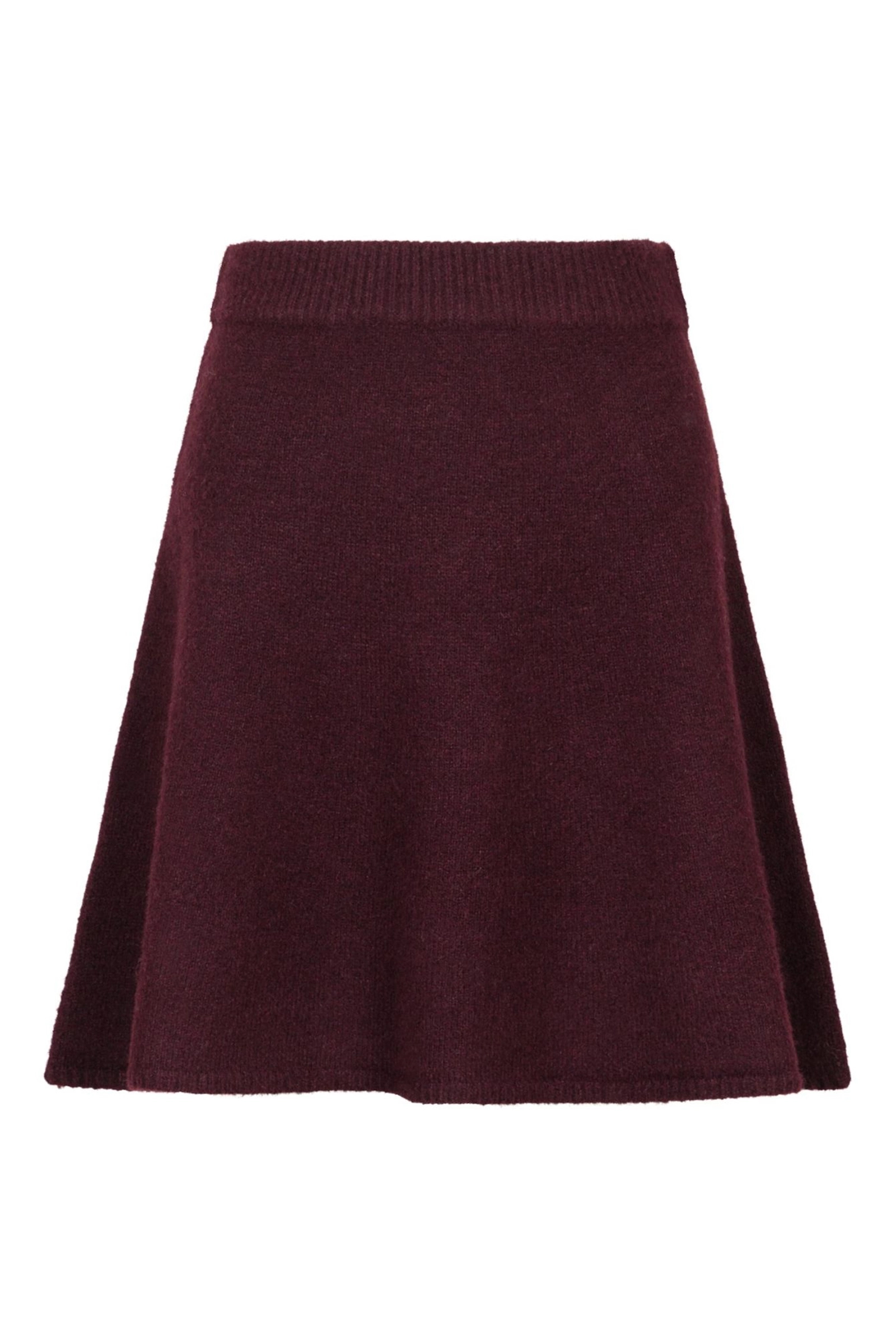 Neo Noir Rokken Gisa Knit skirt 161228 Rood A-lijn gebreid