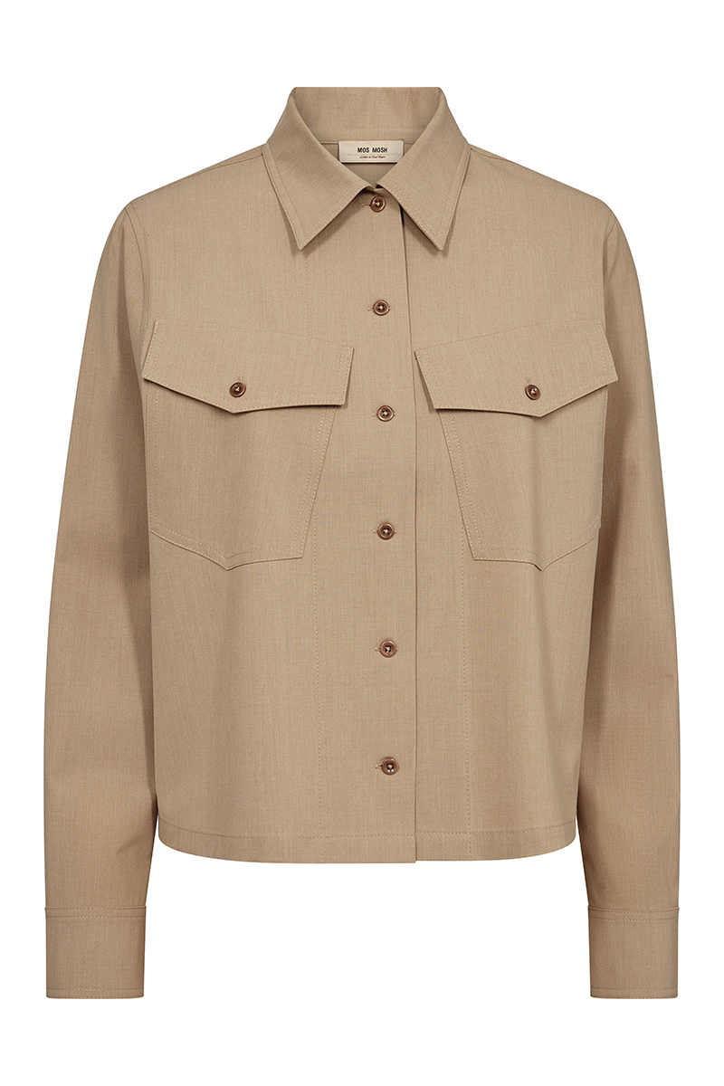 Mos Mosh MMPhila Roy Shirt bruin/beige-1 1