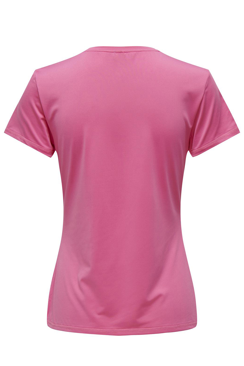 Fitness dames t-shirt km rose
