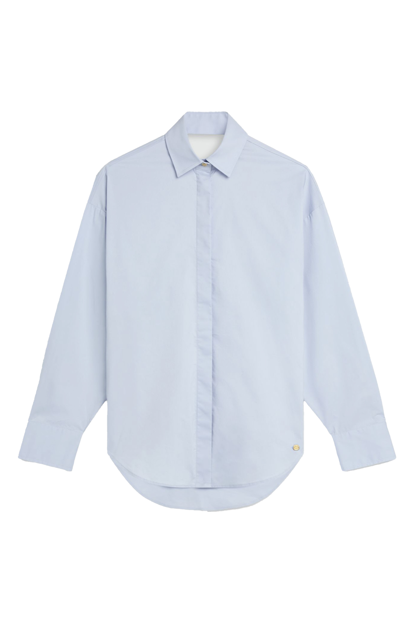 Dames blouse lange mouw blauw