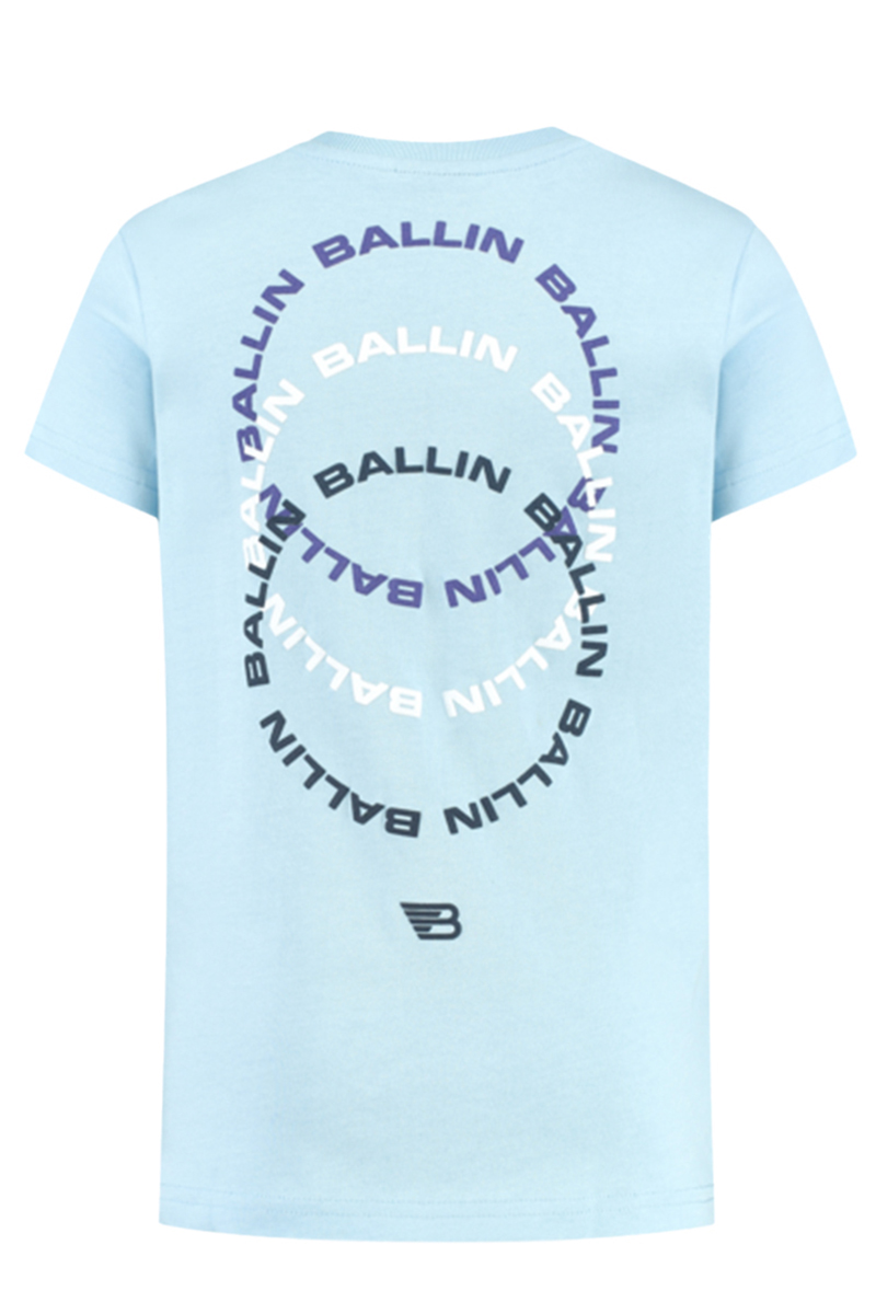 Ballin Tshirt with front and backprint Blauw-1 2