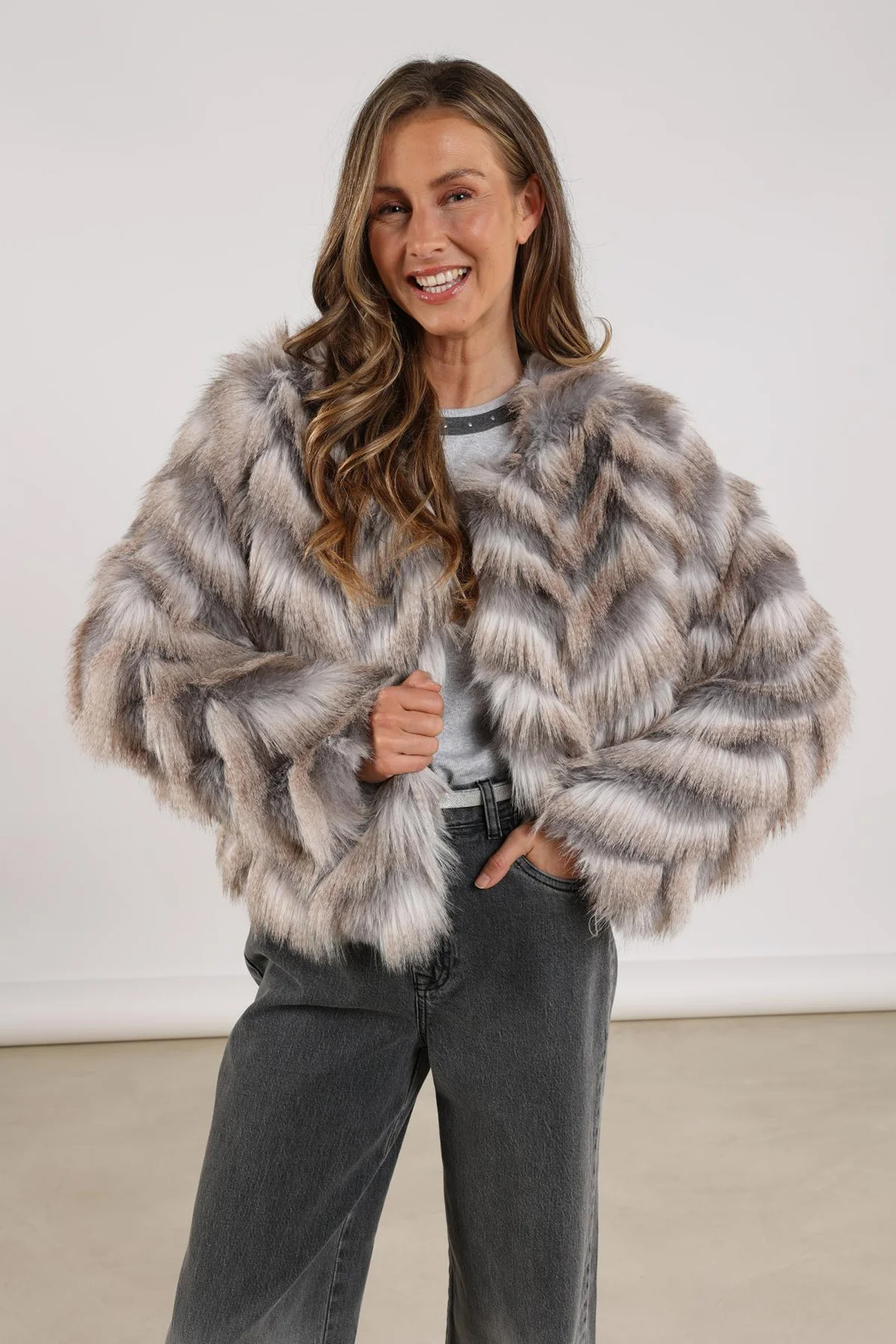Dames blazer ecru
