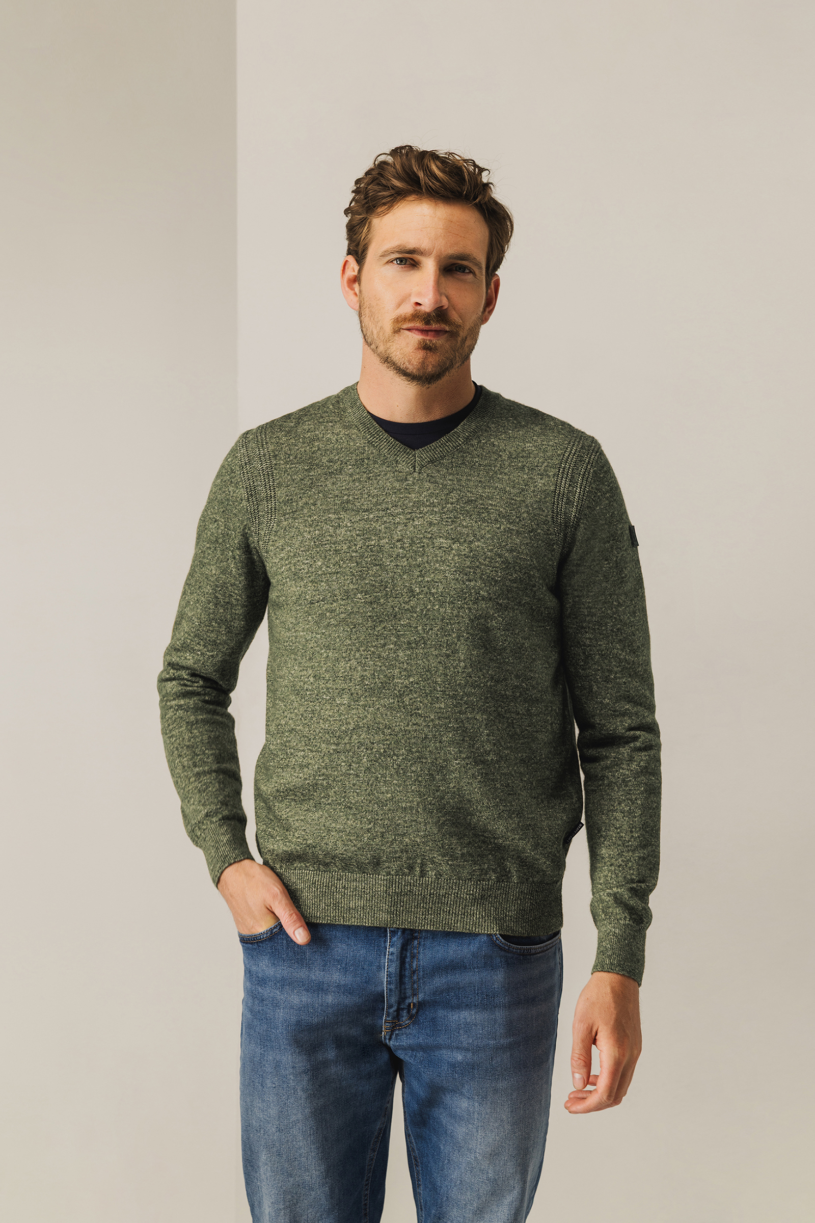 Heren trui groen